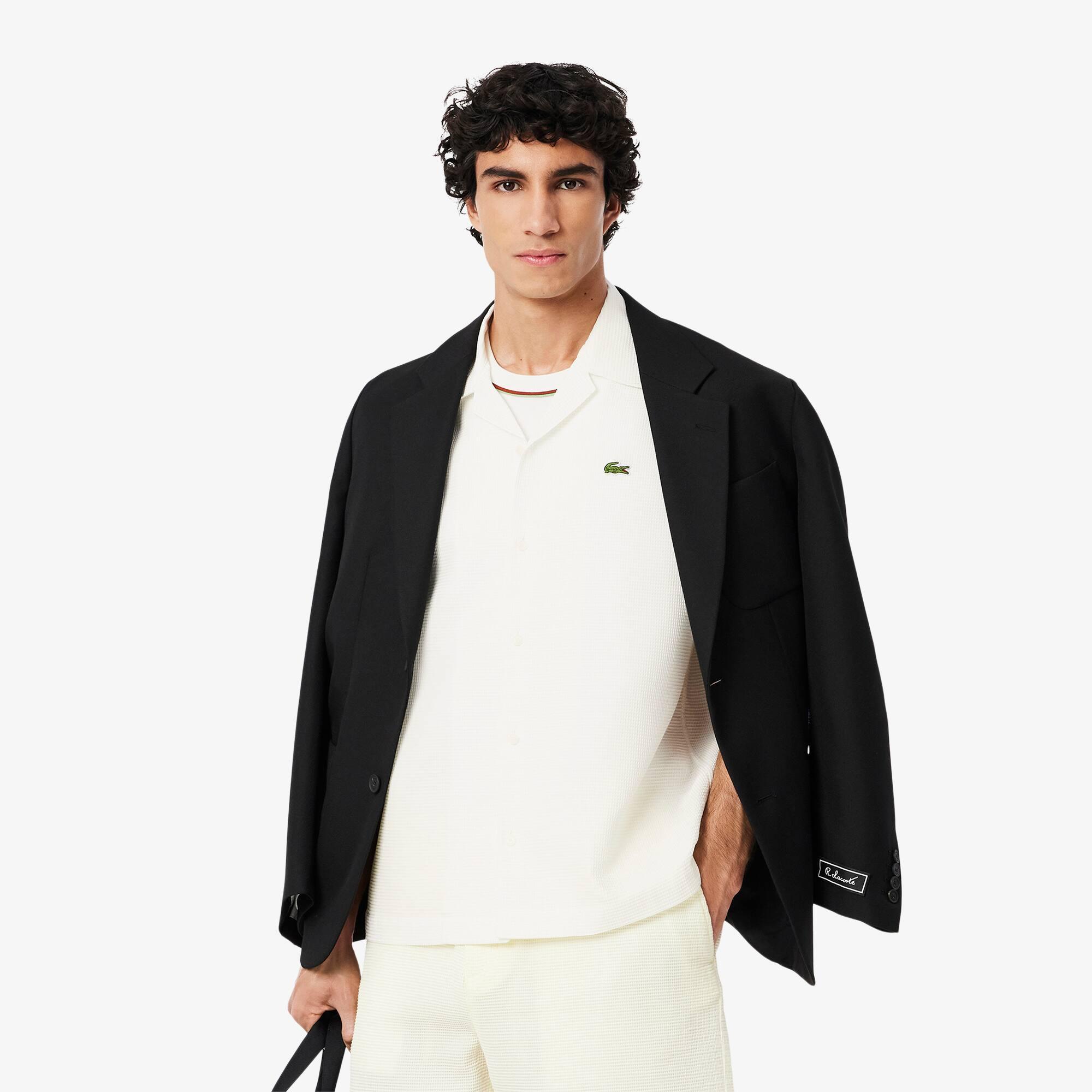 Relaxed Fit Waffle Texture Shirt Product Image