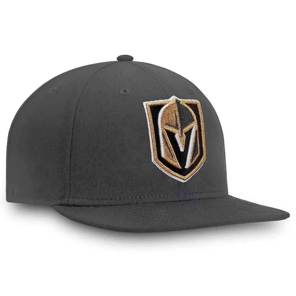 Mens Fanatics Charcoal Vegas Golden Knights Core Fitted Hat Product Image