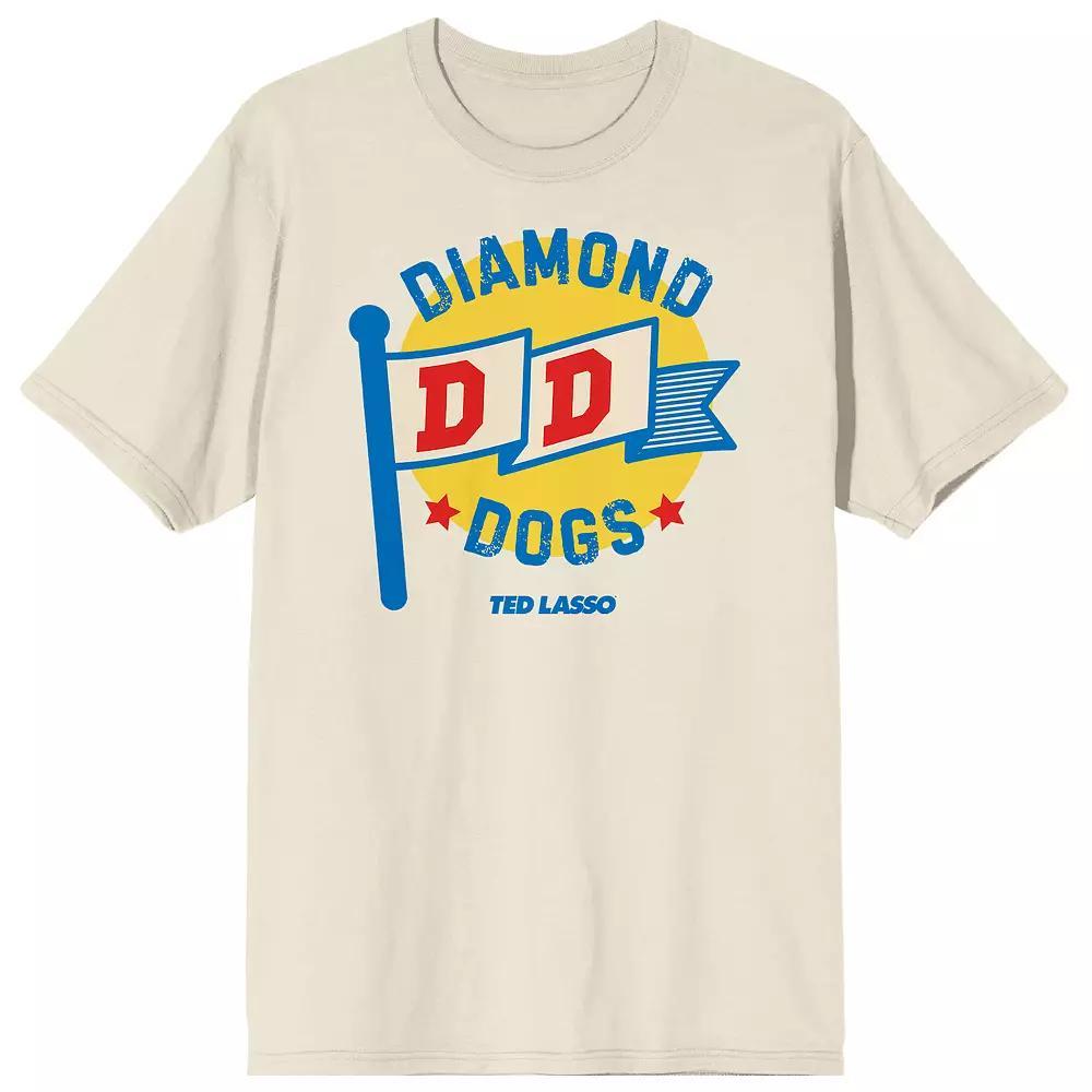 Men's Ted Lasso Diamond Dogs Flag Tee, Size: XL, Off White Product Image