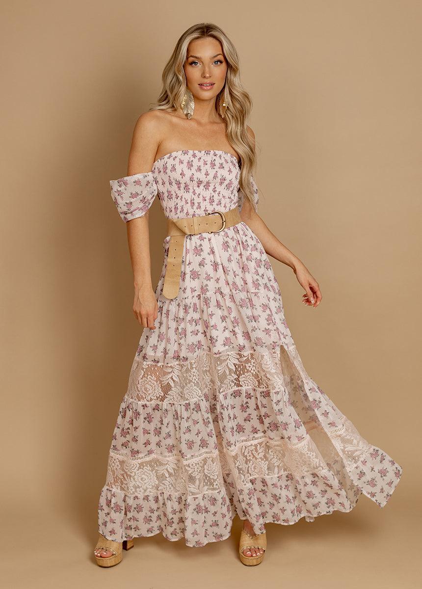 Sirena Dress in Lilac Ditsy Floral Female Product Image