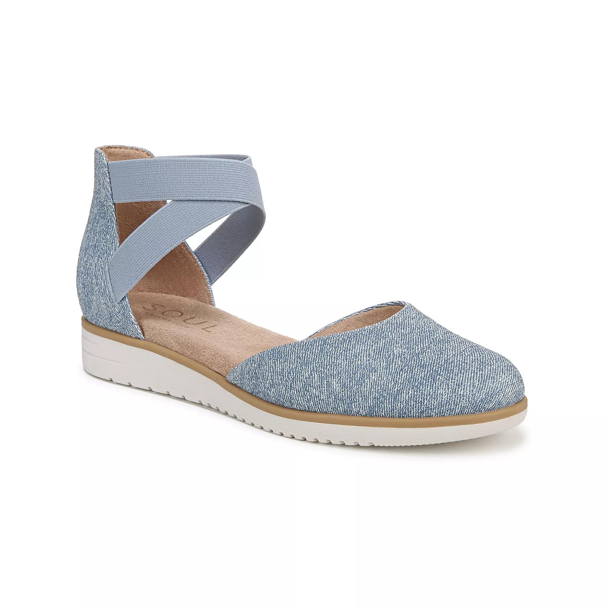 SOUL Naturalizer Intro Women's Slip On Flats, Size: 8, Light Blue Product Image