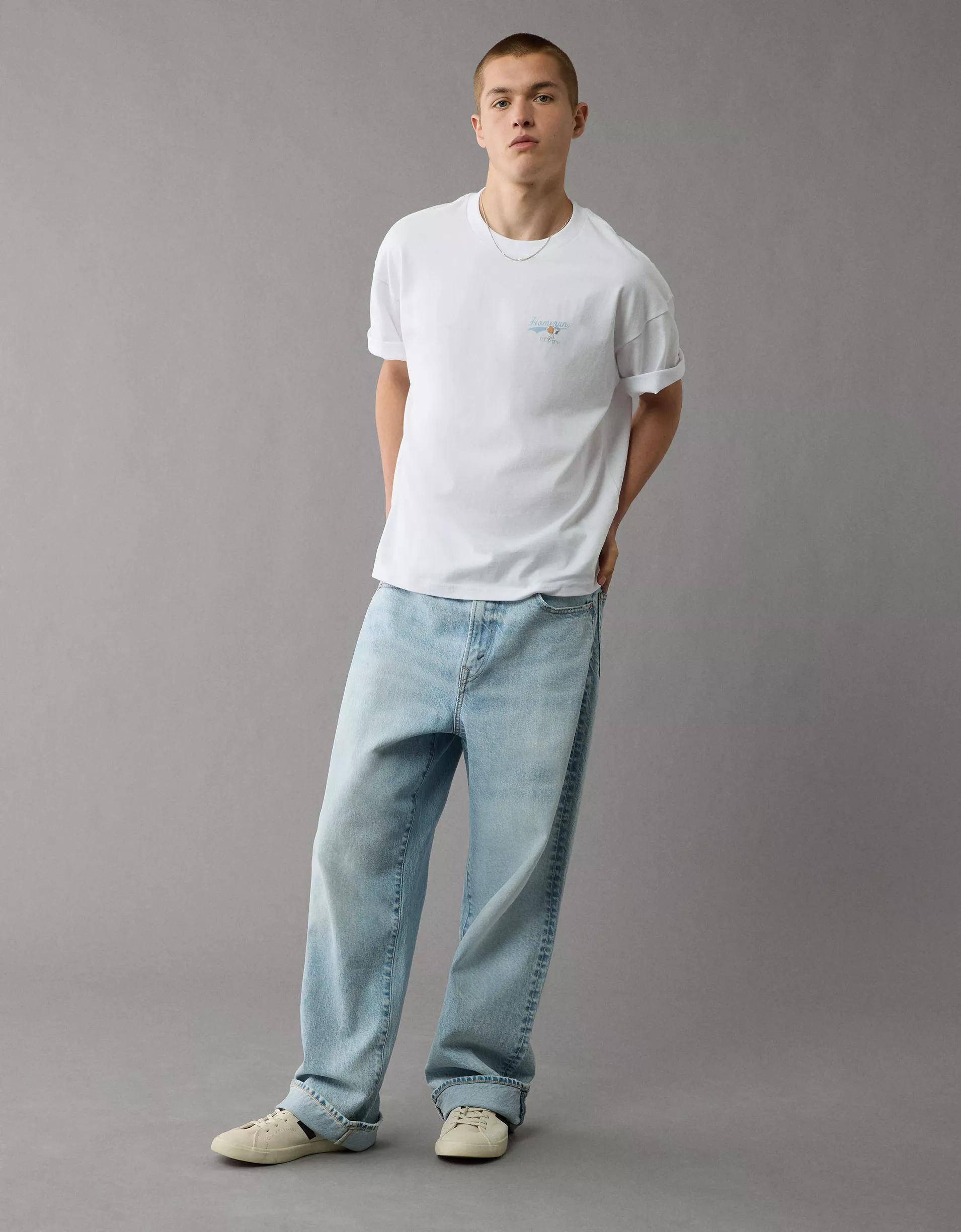AE Boxy Snoopy Graphic T-Shirt Product Image