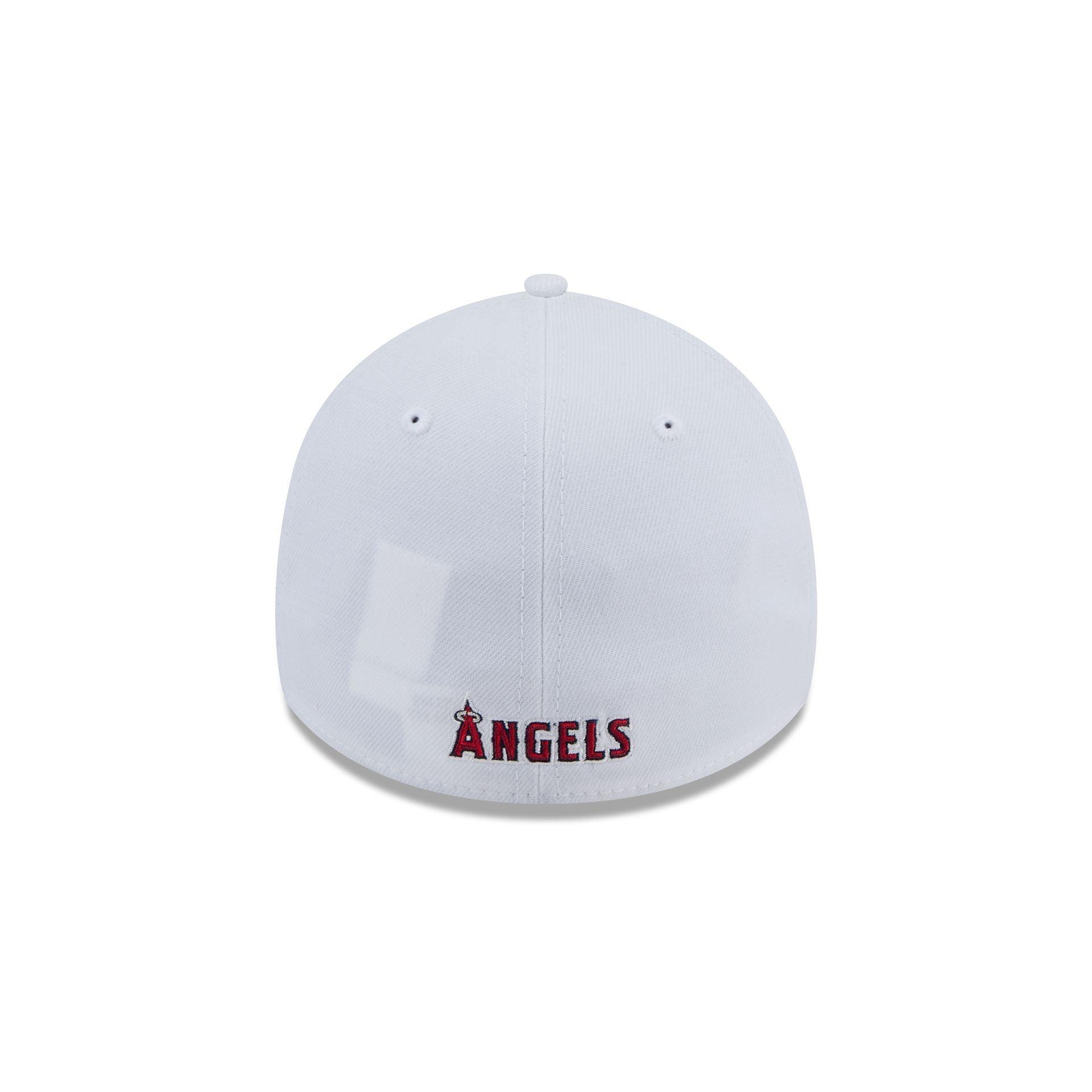 Los Angeles Angels Optic White 39THIRTY Stretch Fit Hat Male Product Image