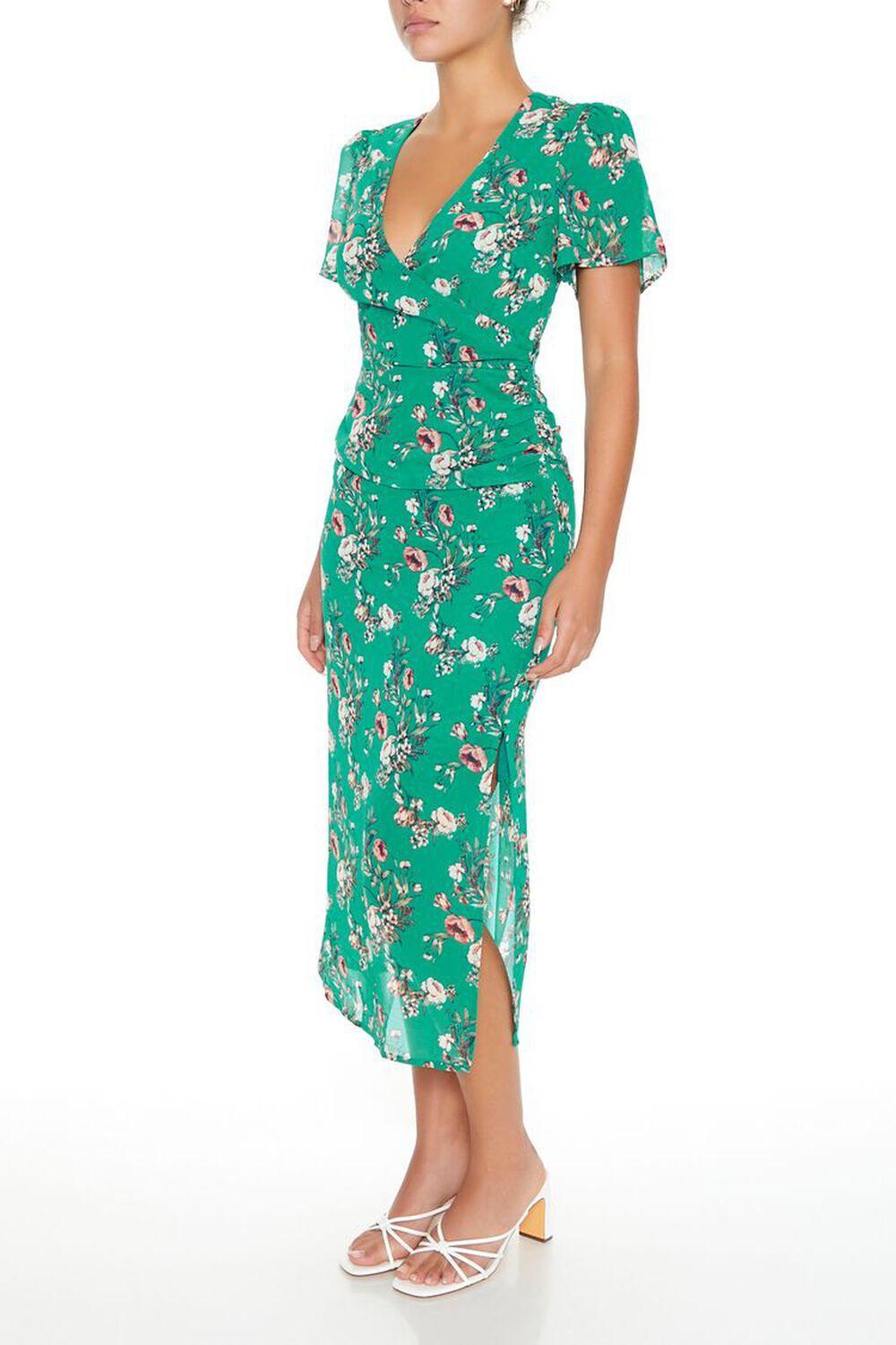 Floral Print Surplice Maxi Dress | Forever 21 Product Image