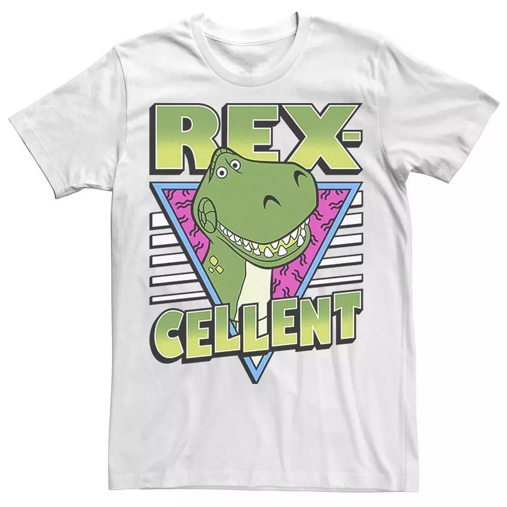 Disney / Pixar's Toy Story 4 Men's Retro Rex-cellent Portrait Tee, Size: Large, White Product Image