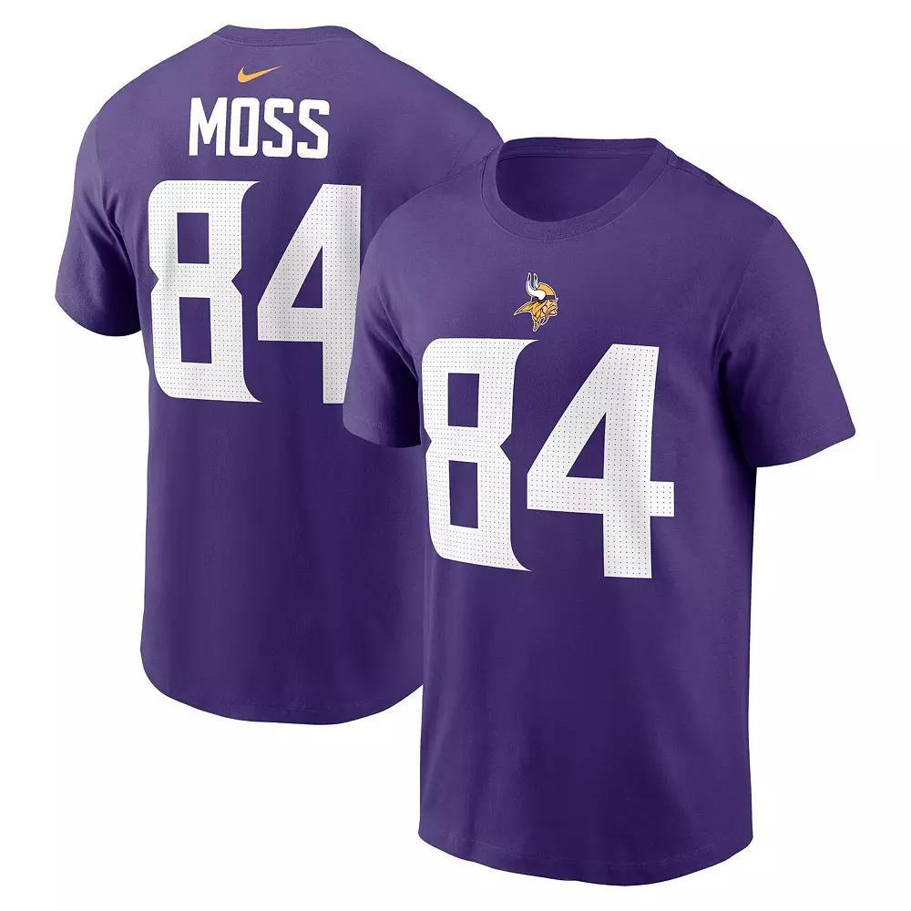 Men's Nike Randy Moss Purple Minnesota Vikings Retired Player Name & Number T-Shirt, Size: XL Product Image