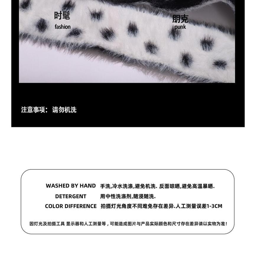 One Shoulder Dog Patterned Sweater Product Image