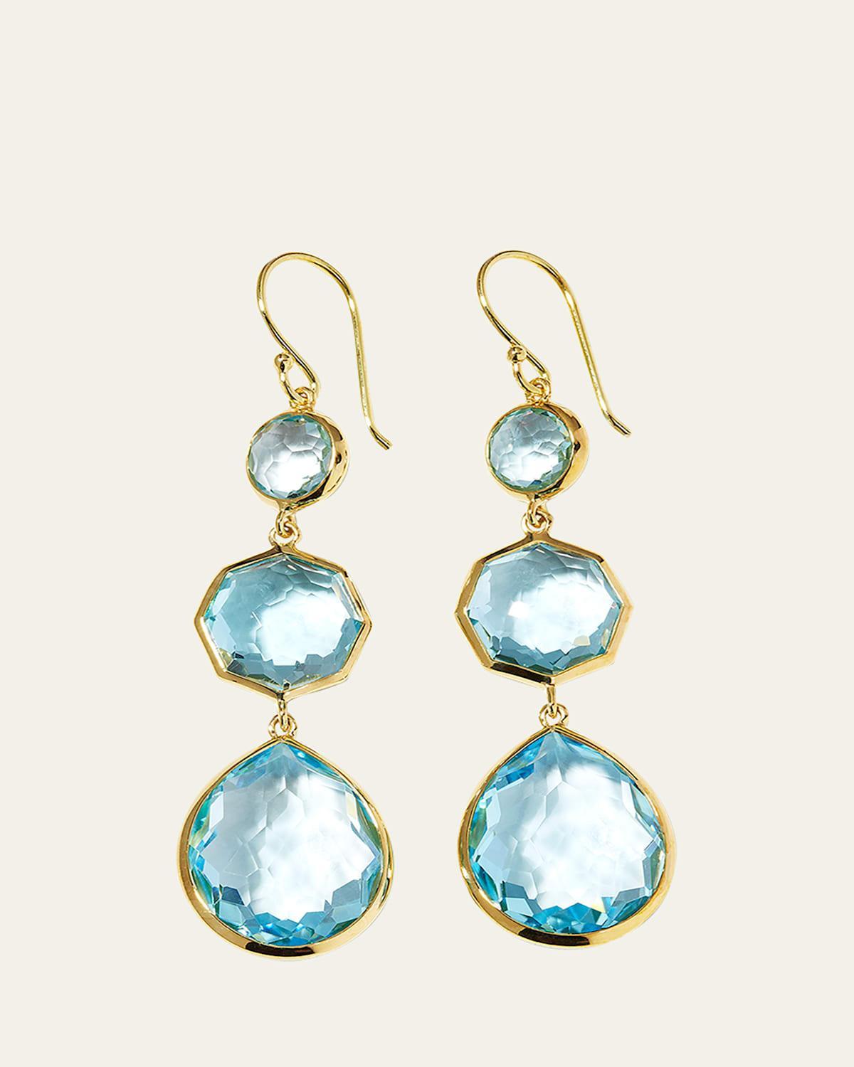Womens Rock Candy Small Crazy 8S 18K Green Gold Topaz Drop Earrings Product Image
