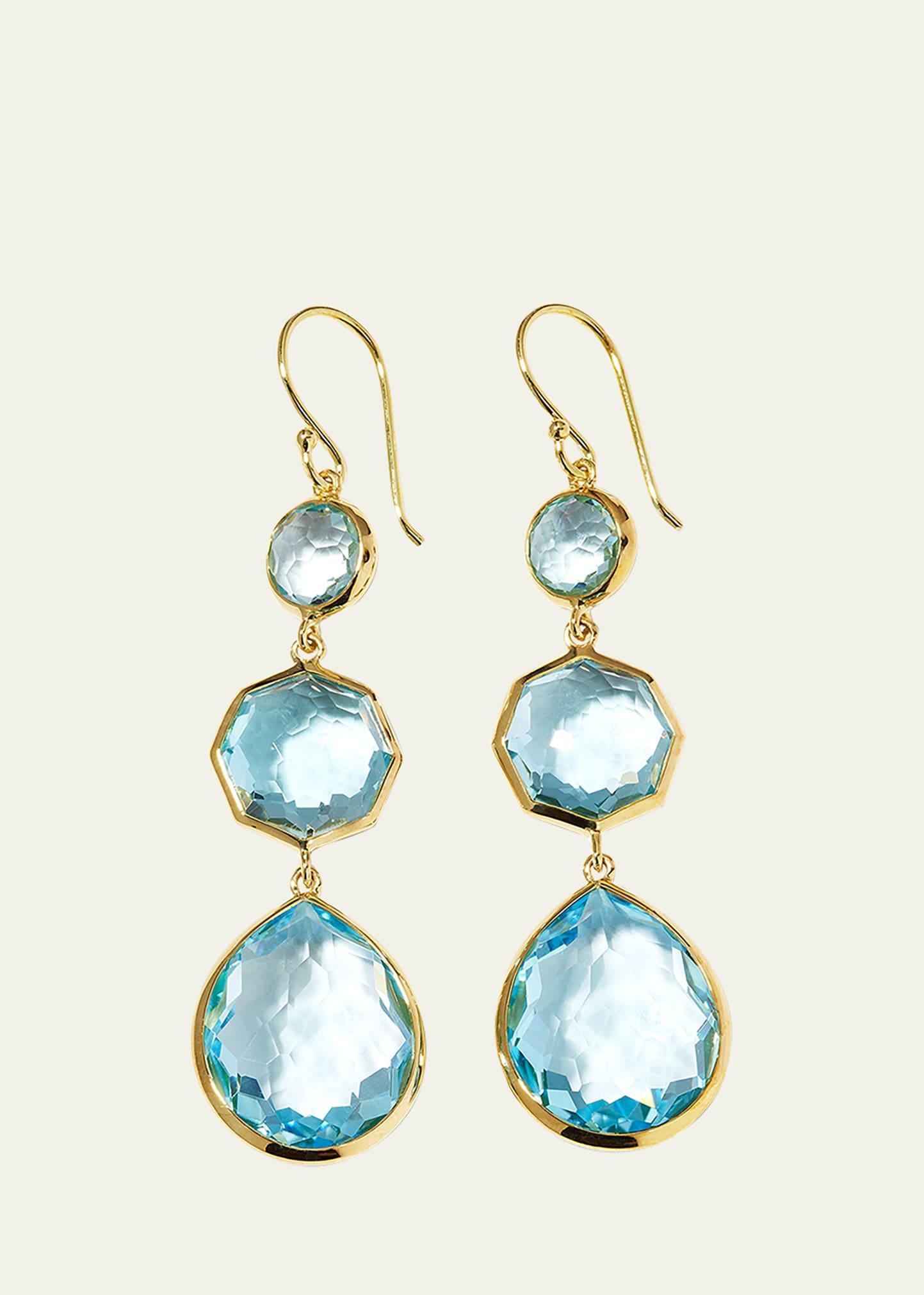 Womens Rock Candy Small Crazy 8S 18K Green Gold Topaz Drop Earrings Product Image