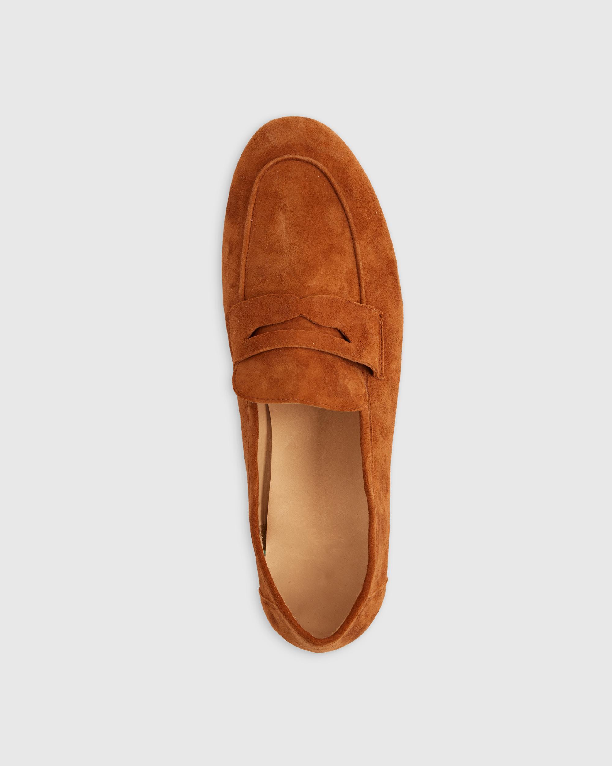 Quince | Women's Italian Suede Penny Loafer Suede Leather Product Image