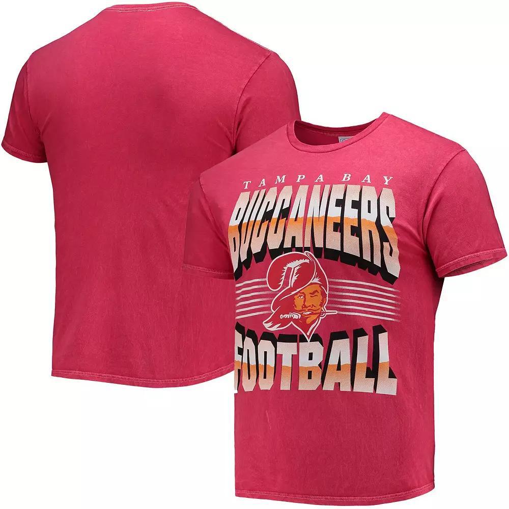 Men's '47 Red Tampa Bay Buccaneers Rocker Vintage Tubular T-Shirt, Size: Large Product Image