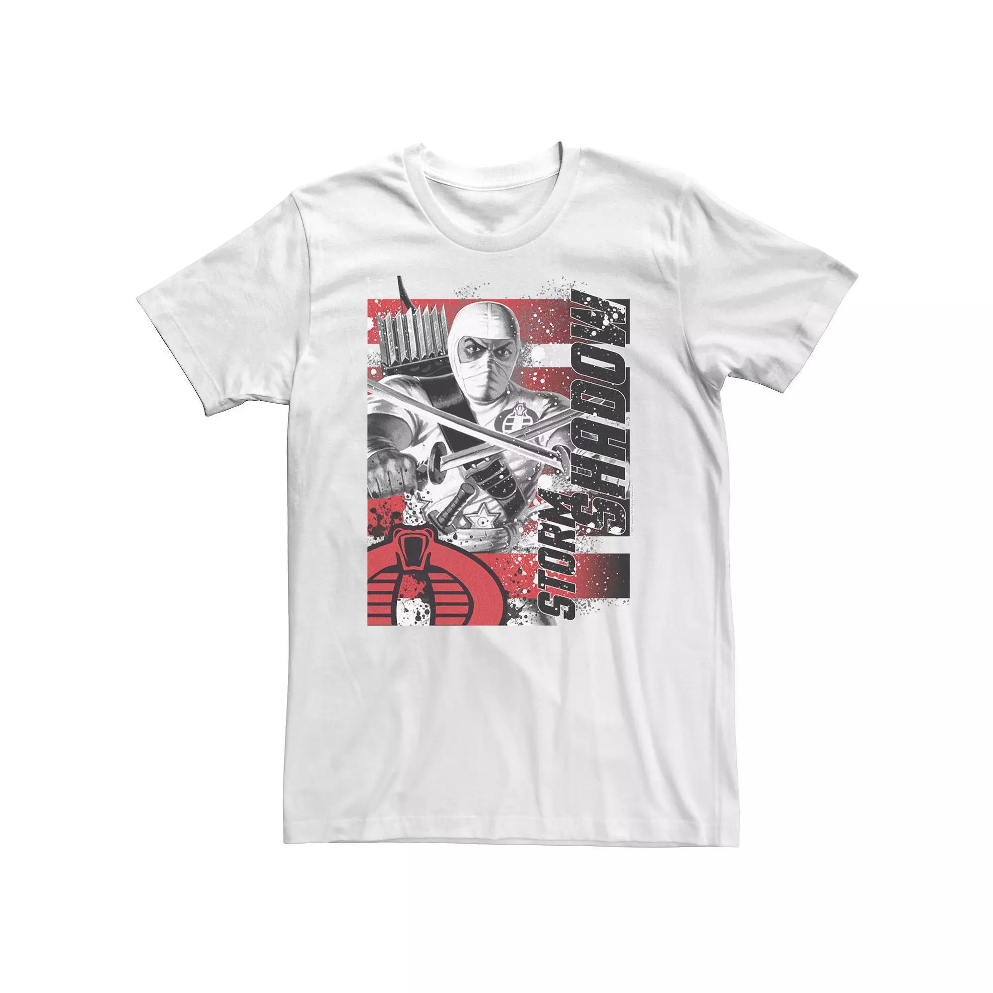 Big & Tall G.I. Joe Storm Shadow Paint Splatter Tee, Men's, Size: 3XL, White Product Image