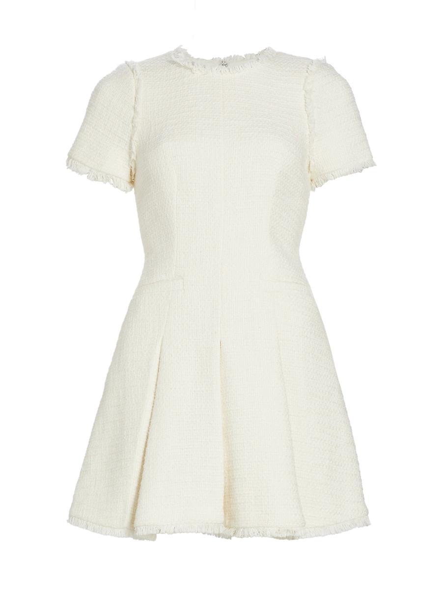 Cinq a Sept Nova Fringe Trim Mini Dress Product Image