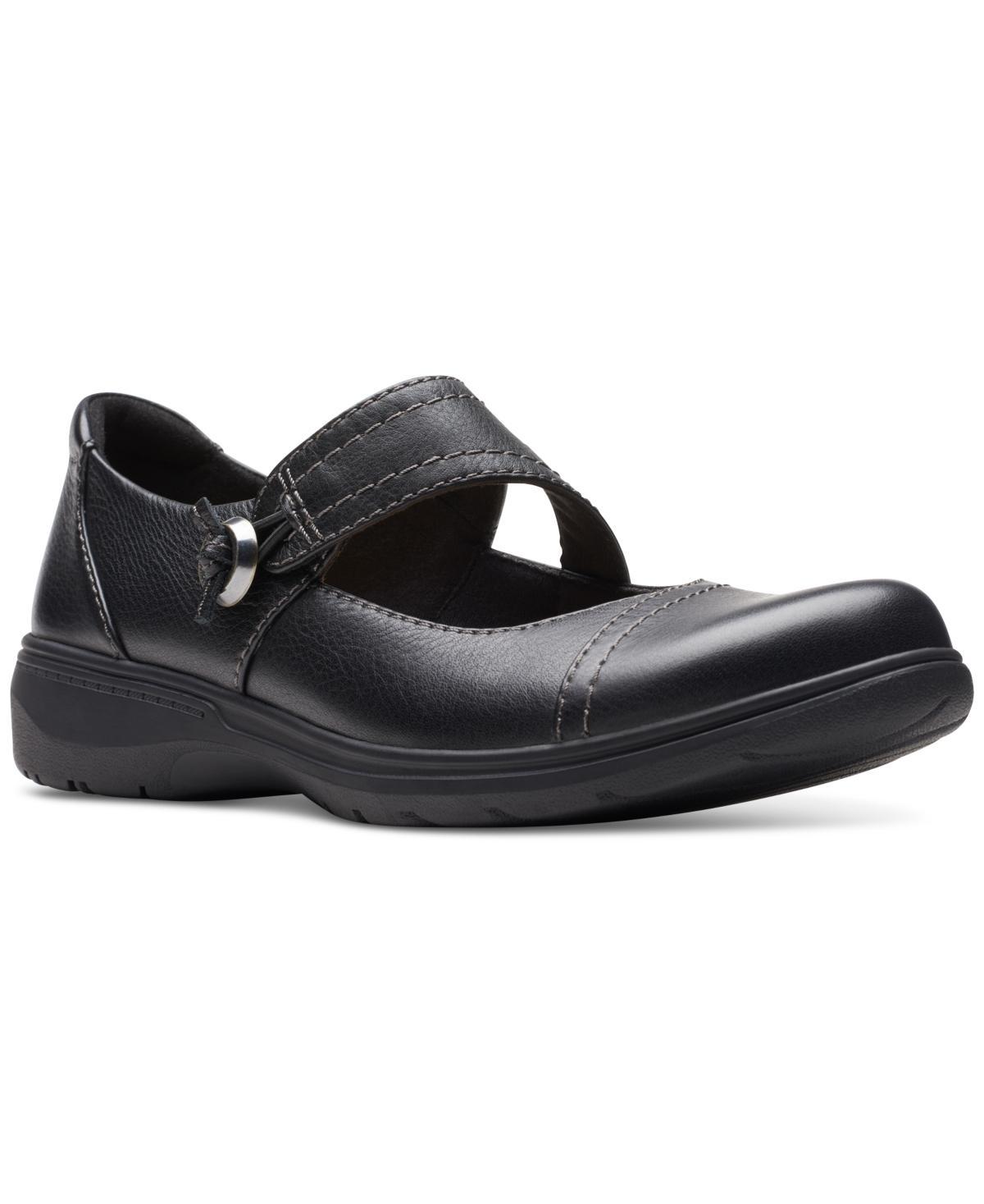 Clarks Carleigh Jane Leather) Women's Flat Shoes Product Image