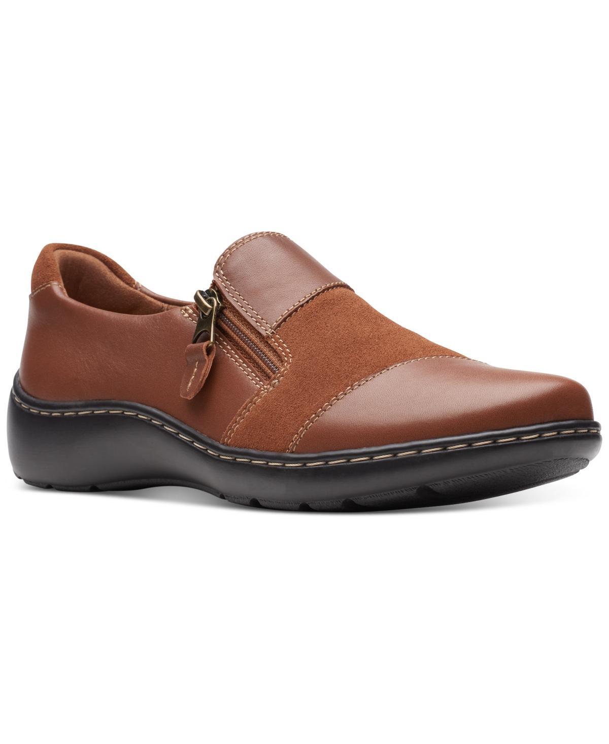 Clarks® Cora Harbor Women's Leather Shoes, Size: 11, Brown Product Image