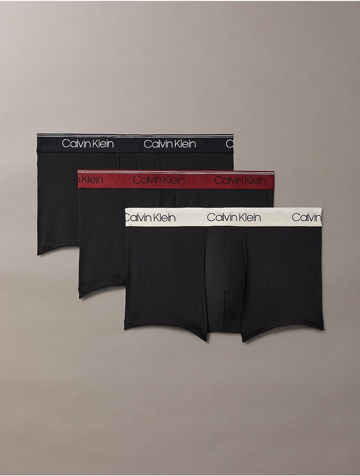 Calvin Klein Men's Micro Stretch 3-Pack Low Rise Trunk - Multi - XL Product Image