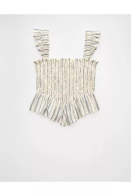 AE Bella Smocked Crop Top Women's Product Image