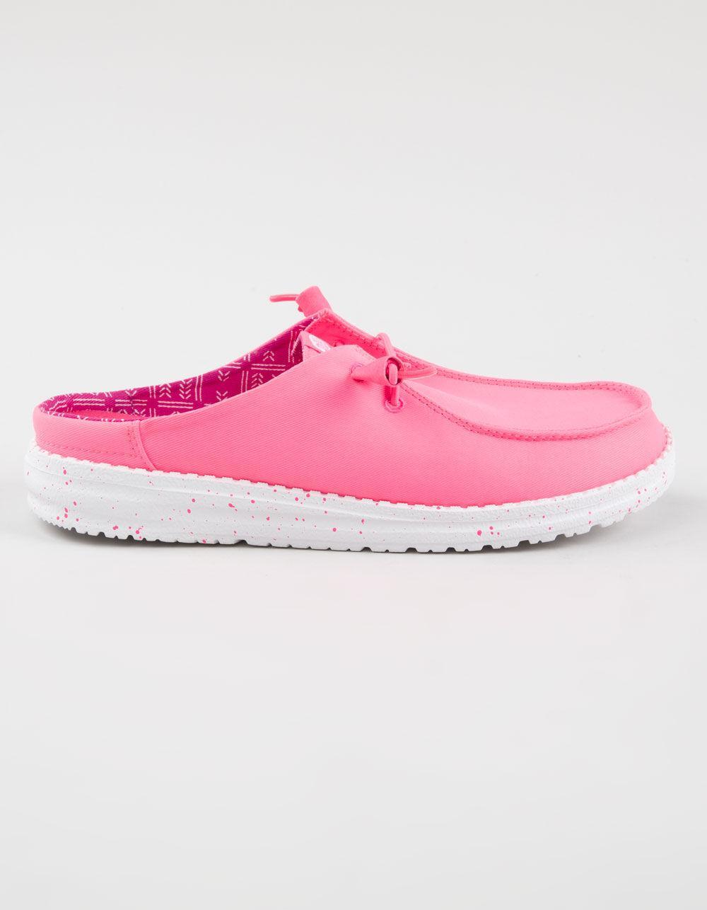 HEY DUDE Wendy Womens Slip On Shoes - NEON HOT PINK Product Image