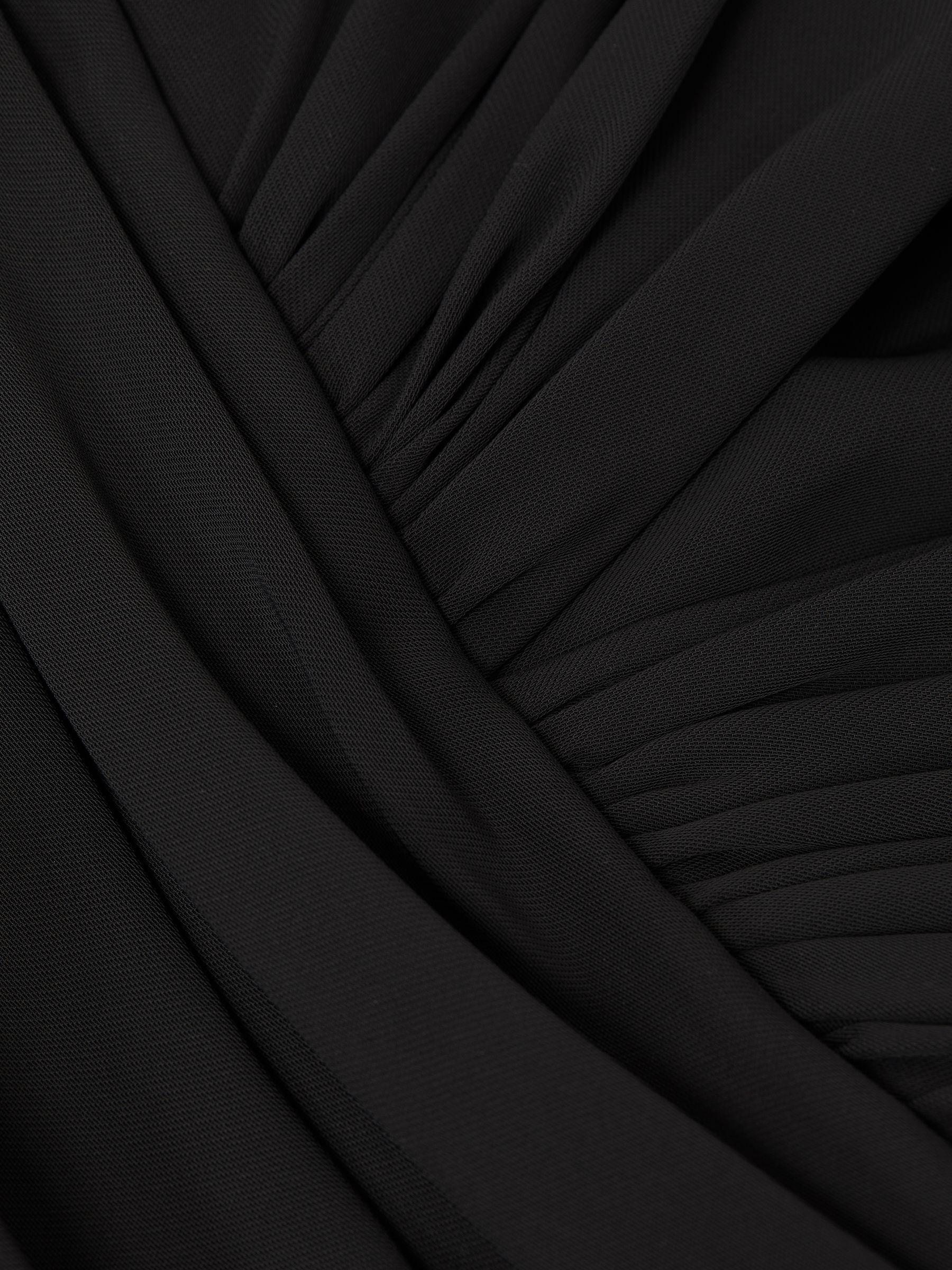 Halston Wrap Maxi Dress in Black Product Image