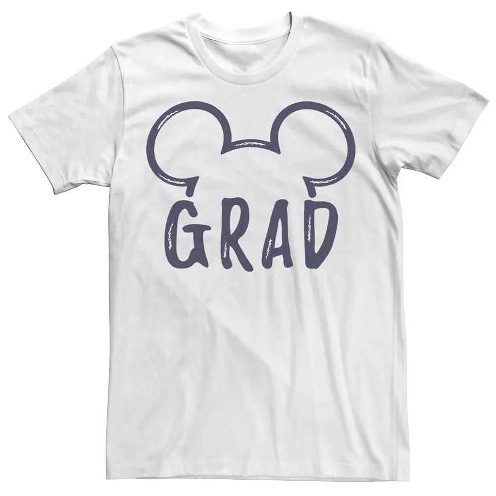 Disney's Mickey Mouse Men's Ears Grad Graphic Tee, Size: Medium, White Product Image