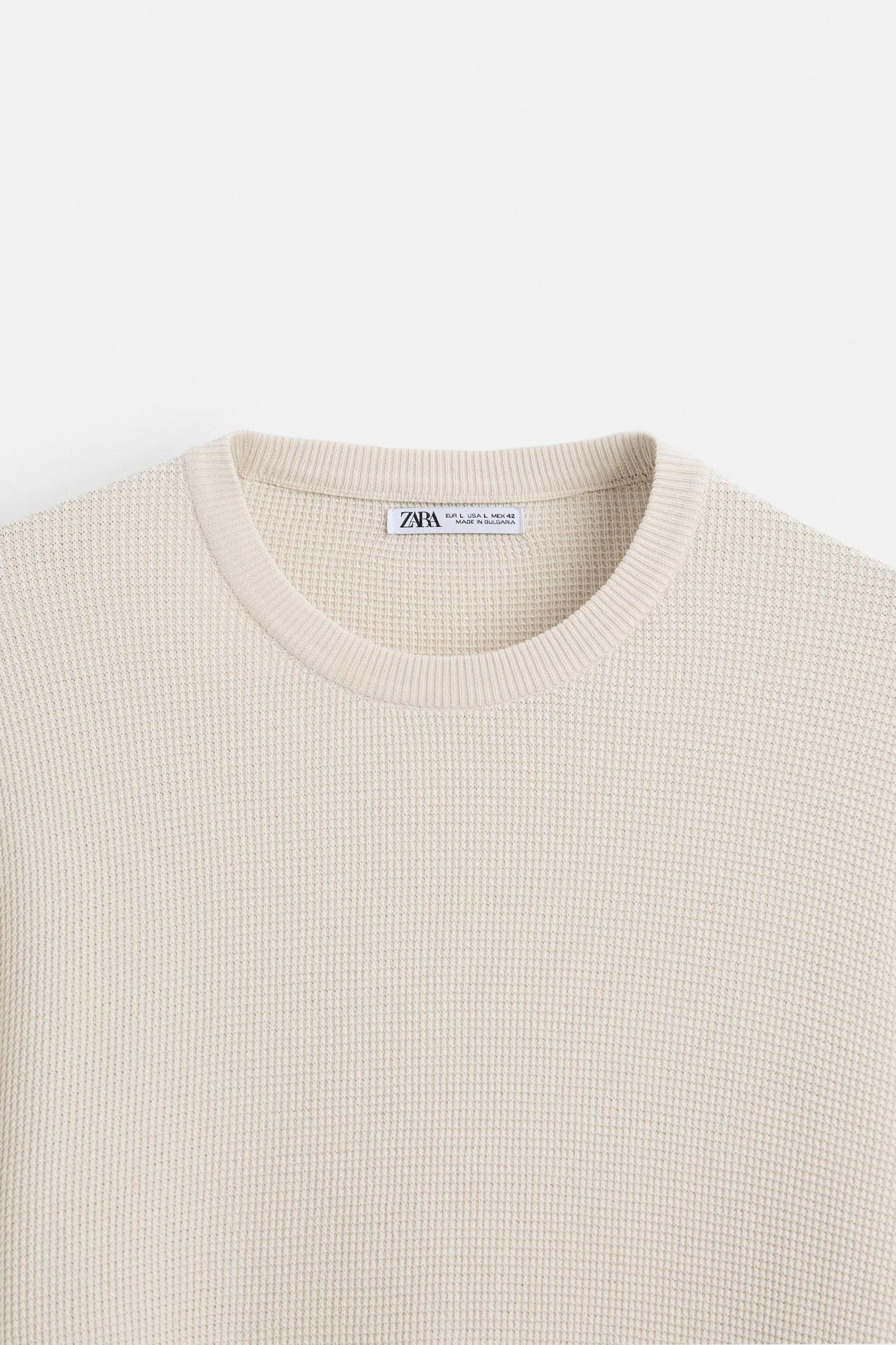 BASIC TEXTURED KNIT SWEATER Product Image