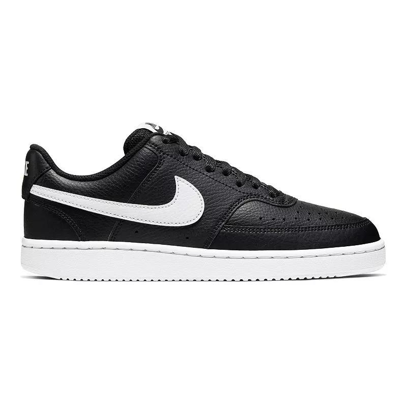 Nike Court Vision Next Nature Women's Low-Top Shoes, Size: 5.5, Black White Product Image