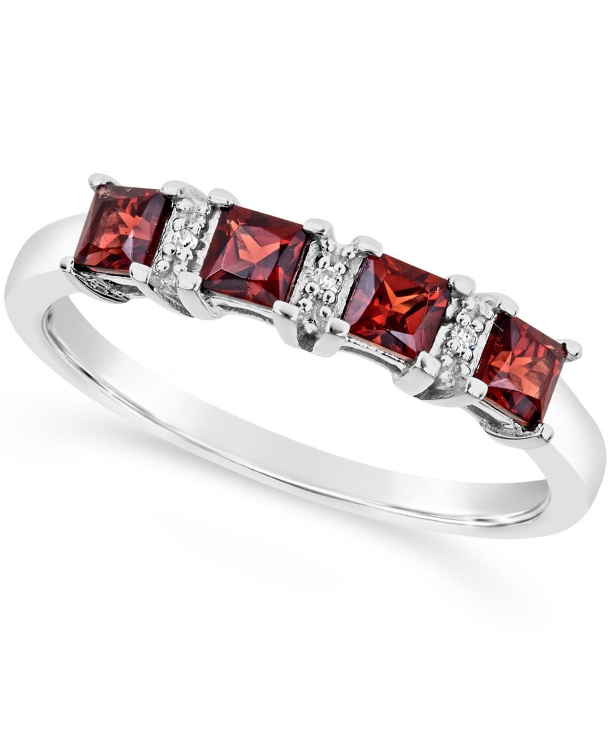 Celebration Gems Sterling Silver Opal & Diamond Accent Rectangle Halo Ring, Womens Product Image