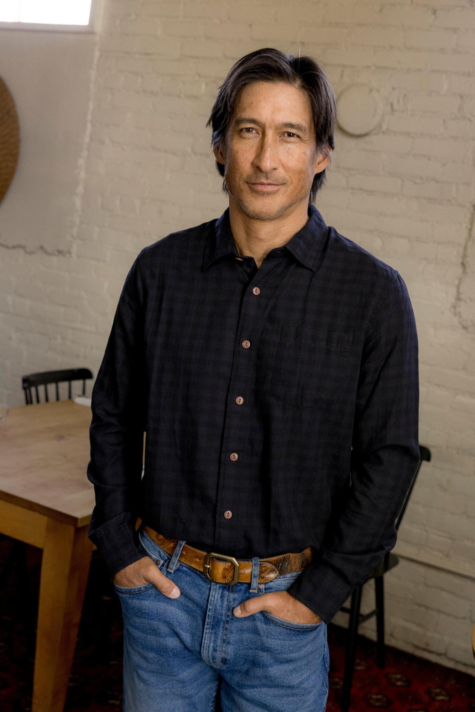 Featherweight Flannel Shirt - Navy Product Image