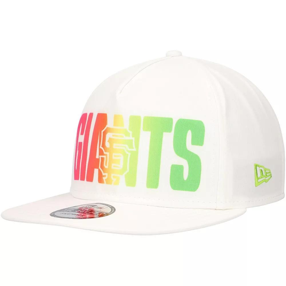 Men's New Era White San Francisco Giants Spring Spectrum Golfer Snapback Hat Product Image