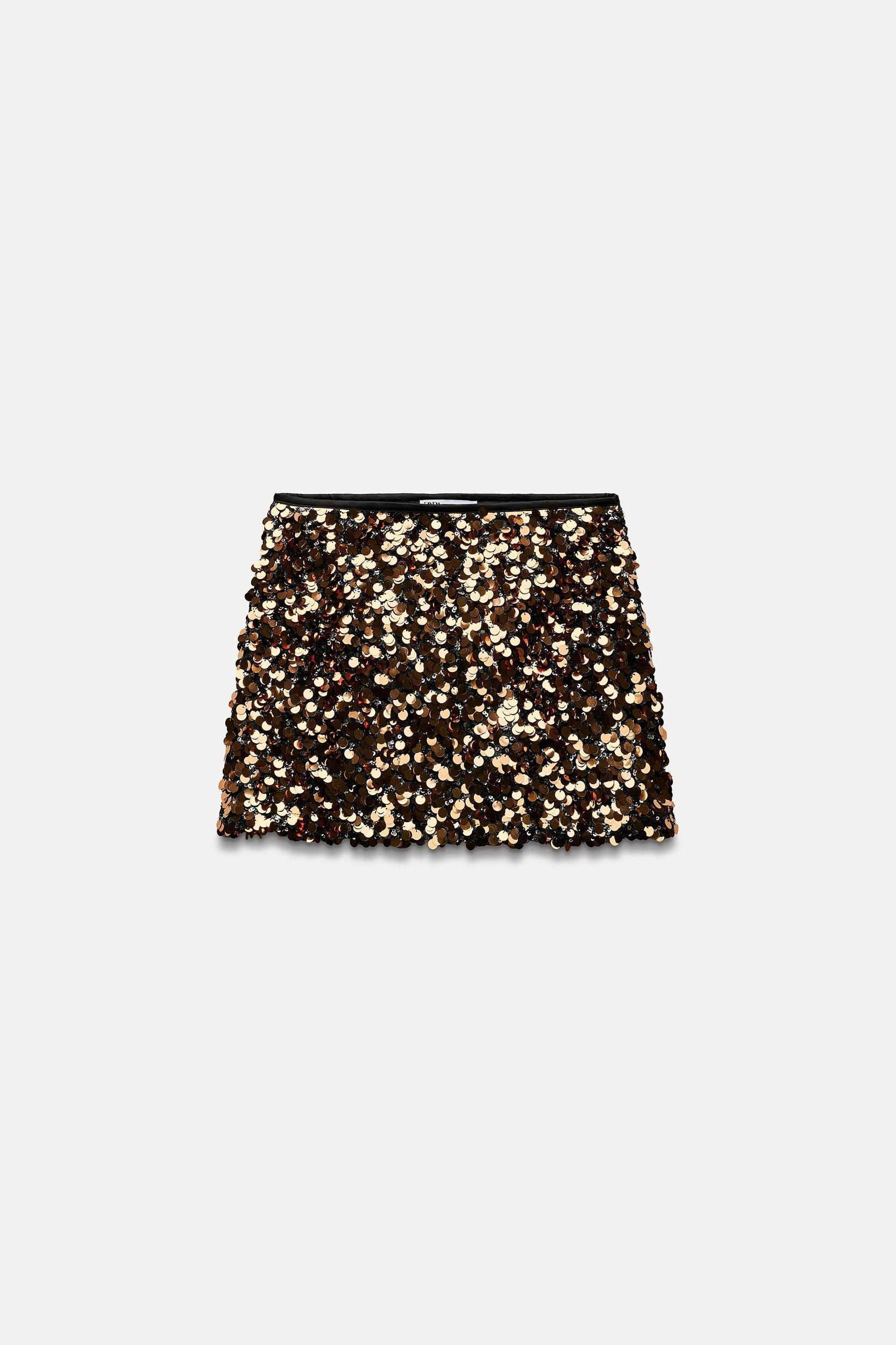 SEQUIN MINI SKIRT Product Image