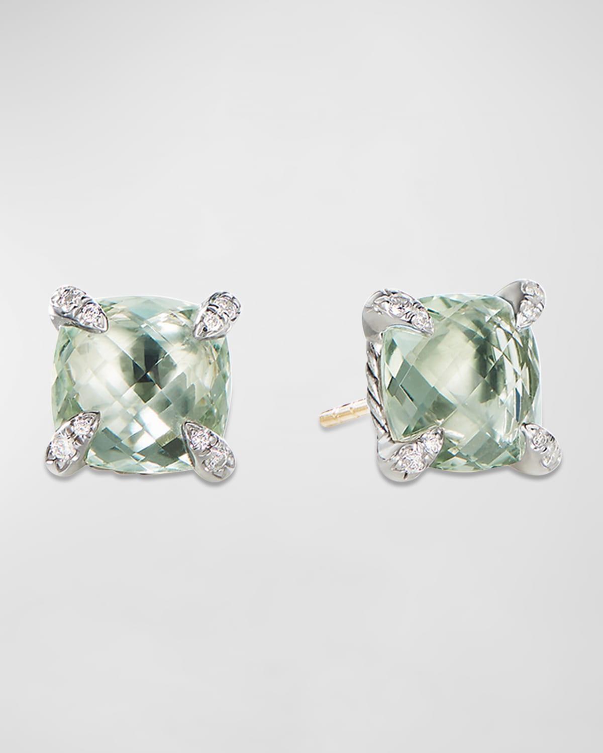 Womens Chatelaine Stud Earrings in Sterling Silver Product Image