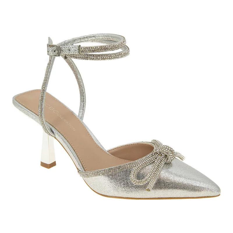 BCBGeneration Ildy Women's Rhinestone Dress Sandals, Size: 6.5, Silver Product Image