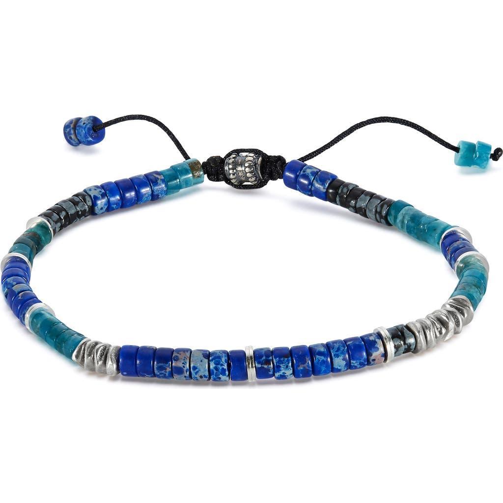 Mens Washington Square Turquoise, Tiger Eye, & Sterling Silver Beaded Bracelet Product Image
