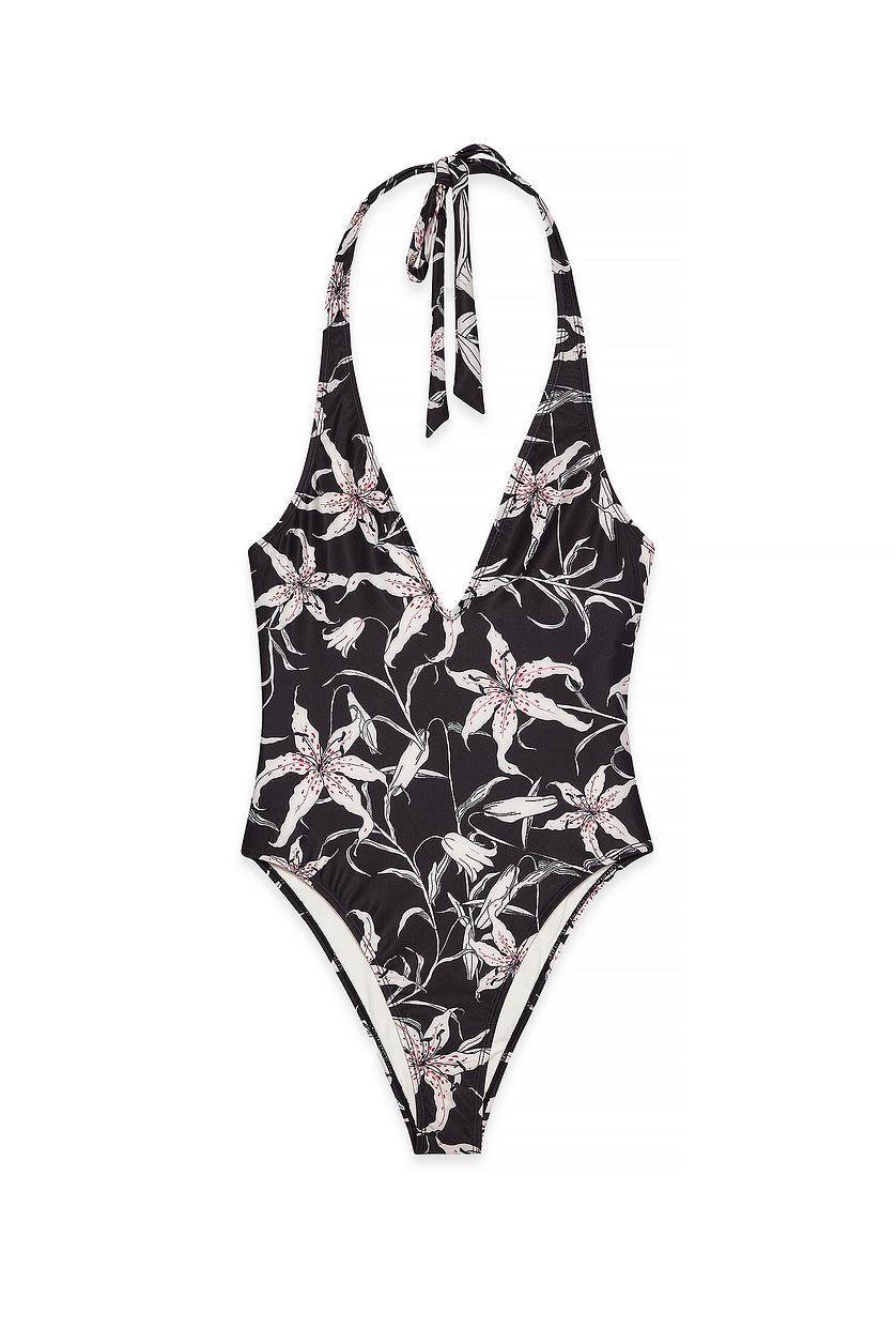 Halterneck Plunge Swimsuit Product Image