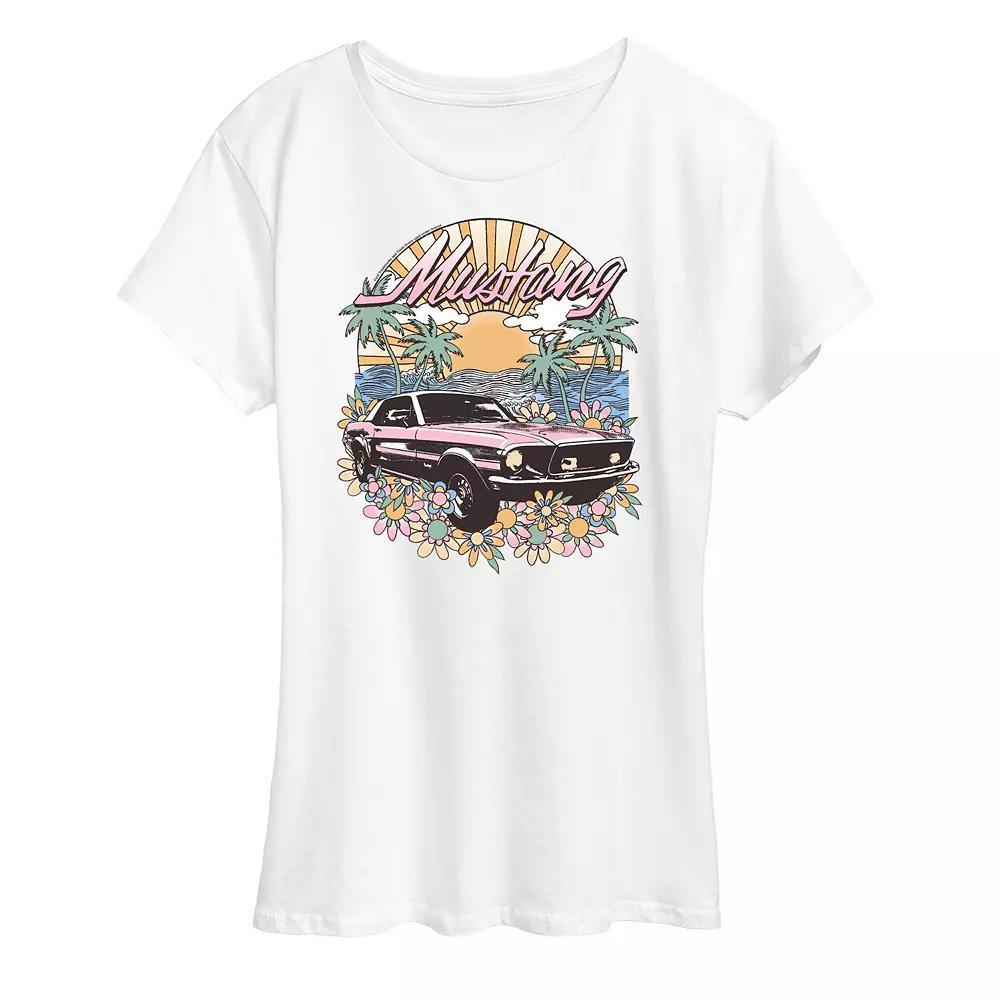 Womens Ford Vintage Mustang Graphic Tee Product Image