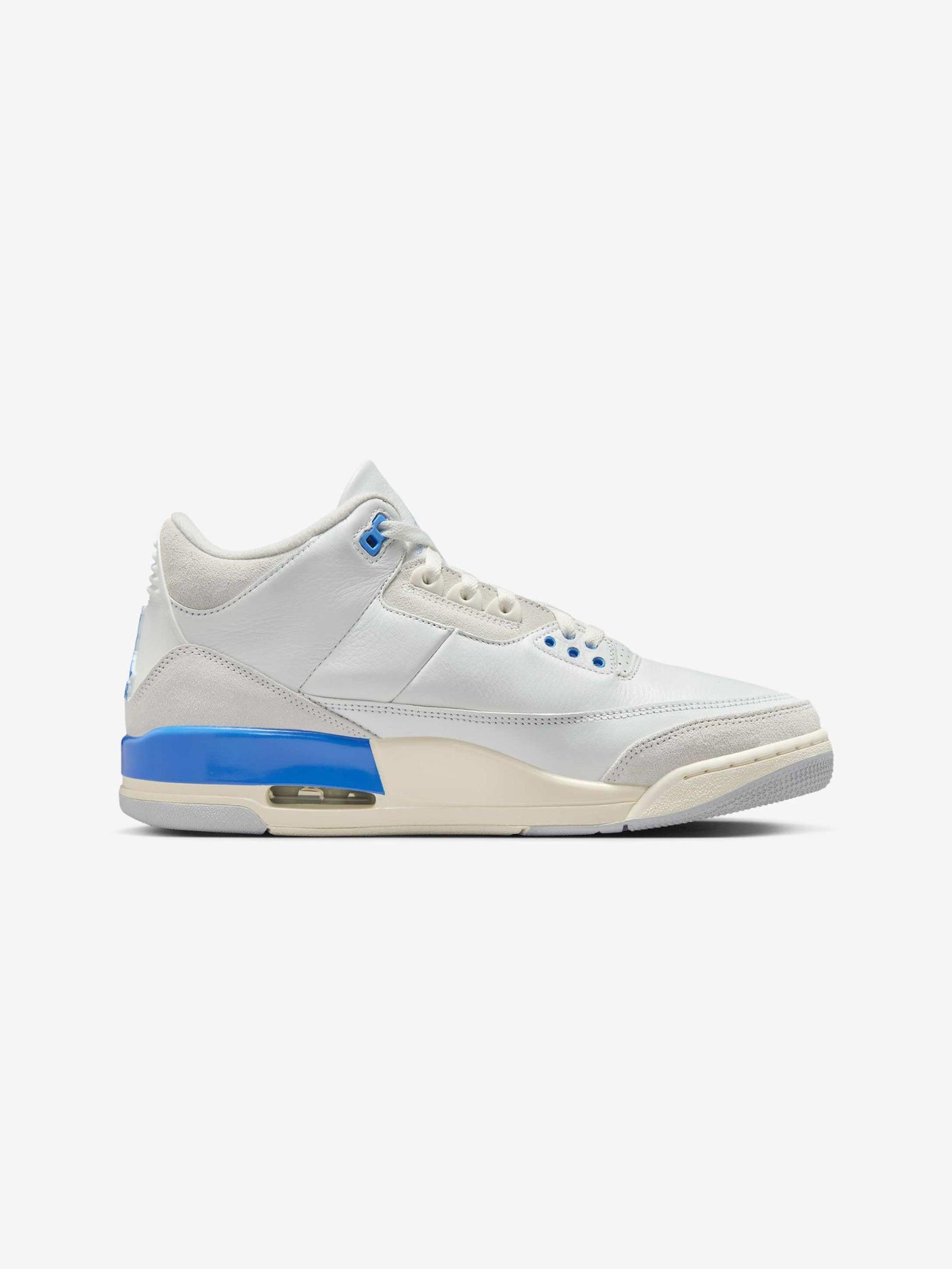 Air Jordan 3 Retro (SUMMIT WHITE/HYDROGEN BLUE-LEGEND) Product Image