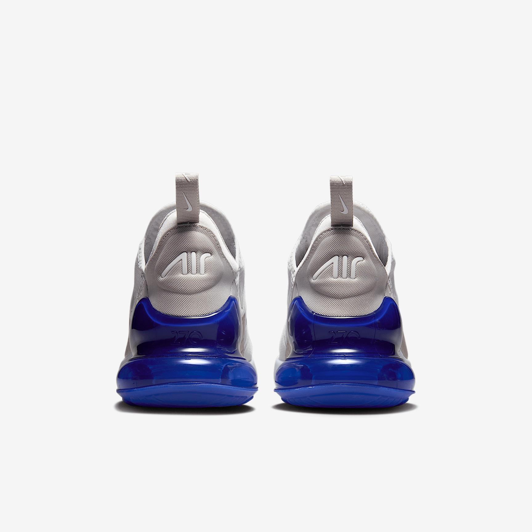 Nike Mens Air Max 270 Casual Shoes in Vast Grey/College Grey/Racer Blue Product Image