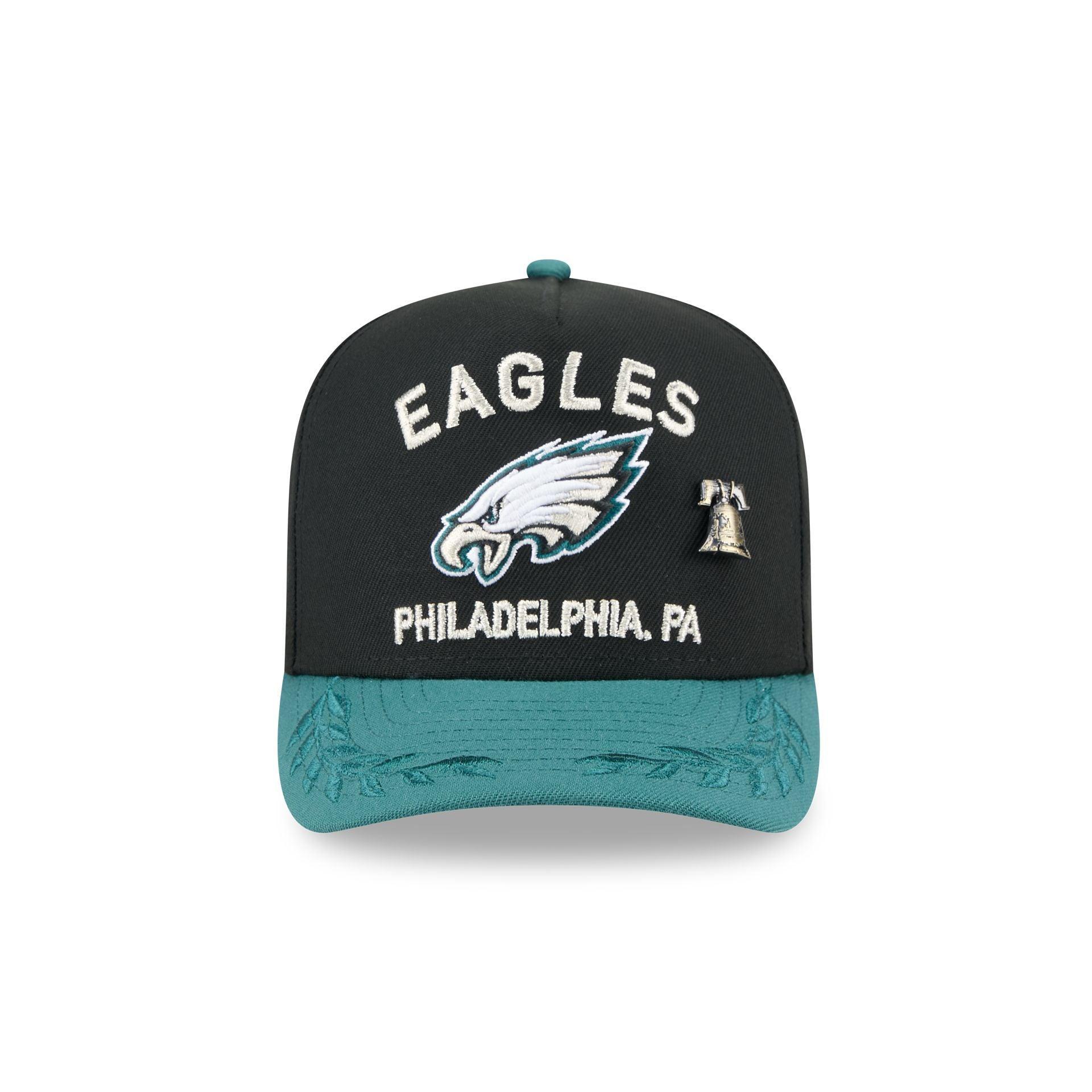 Philadelphia Eagles 2025 Draft Chrome White 59FIFTY A-Frame Fitted Hat Male Product Image
