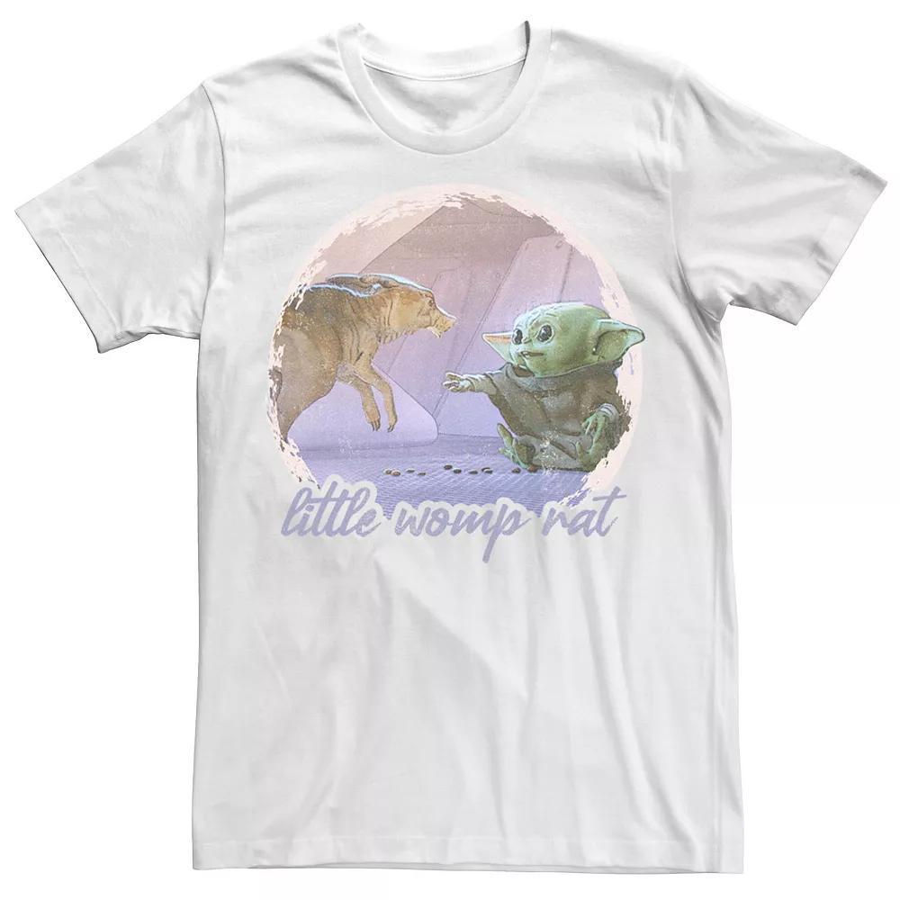 Big & Tall Star Wars: The Mandalorian The Child & Womp Rat Concept Art Tee, Men's, Size: XLT, White Product Image