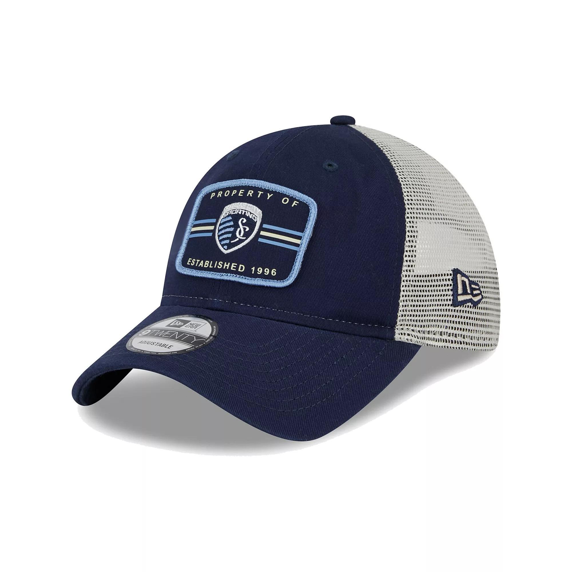 Men's New Era Navy Sporting Kansas City Property 9TWENTY Snapback Hat, Blue Product Image