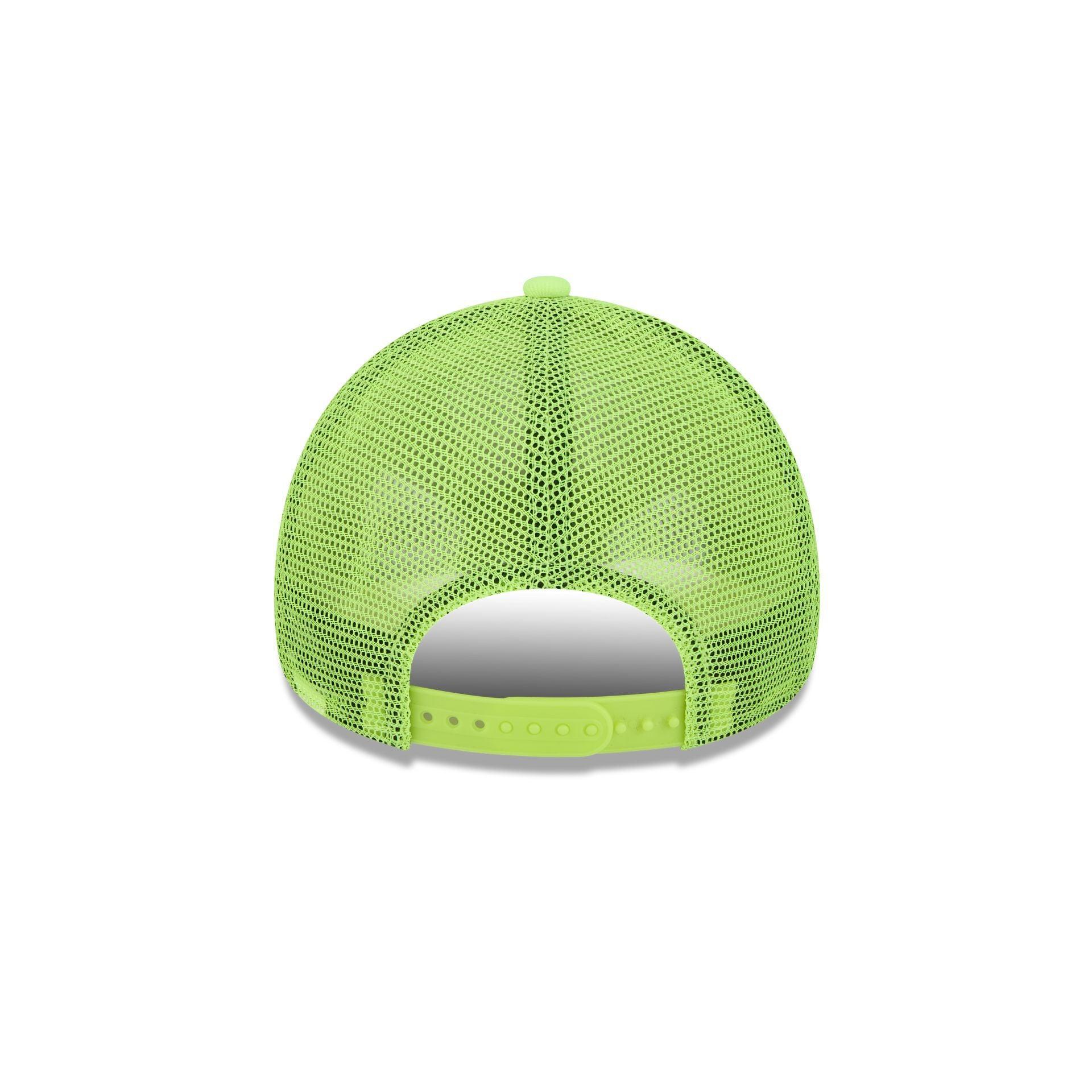 Los Angeles Dodgers Hi Vis Doodle 9FORTY A-Frame Trucker Hat Male Product Image