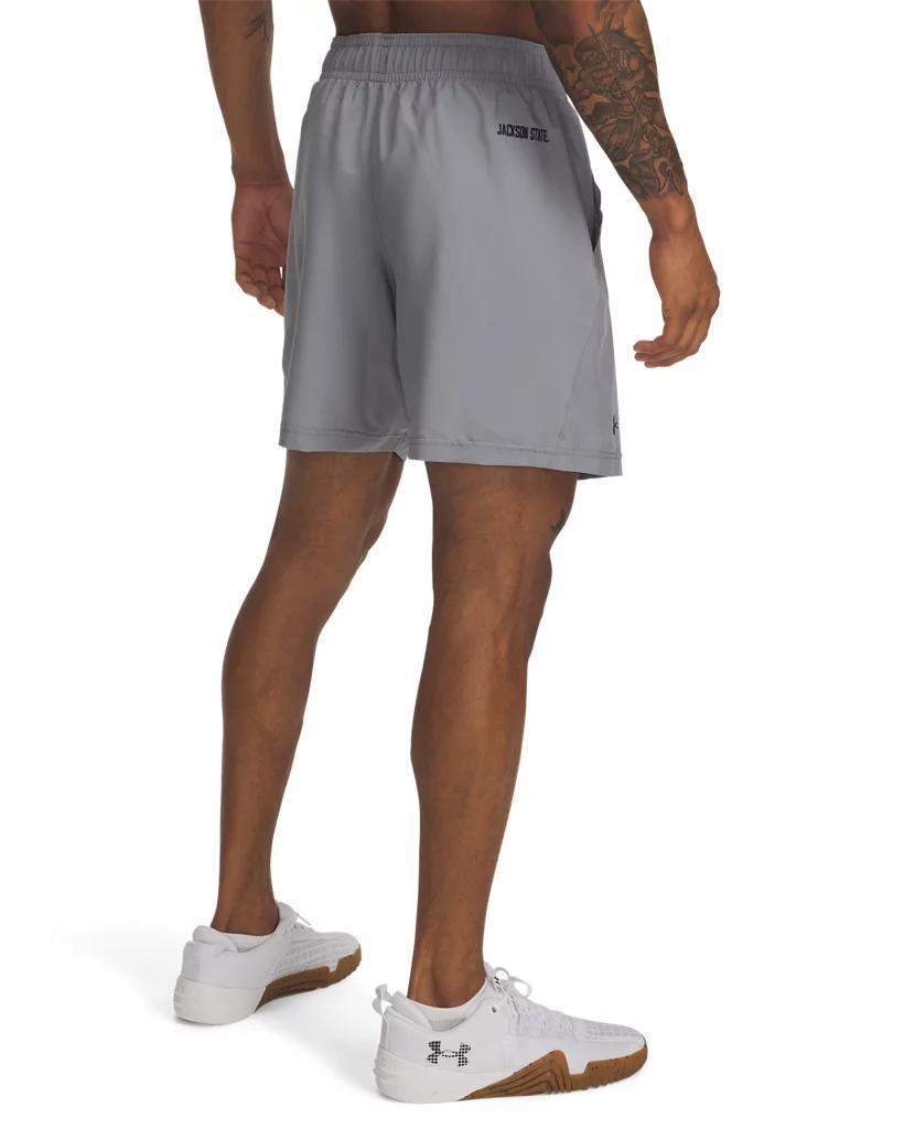 UA Woven Collegiate Graphic Mens Shorts Product Image