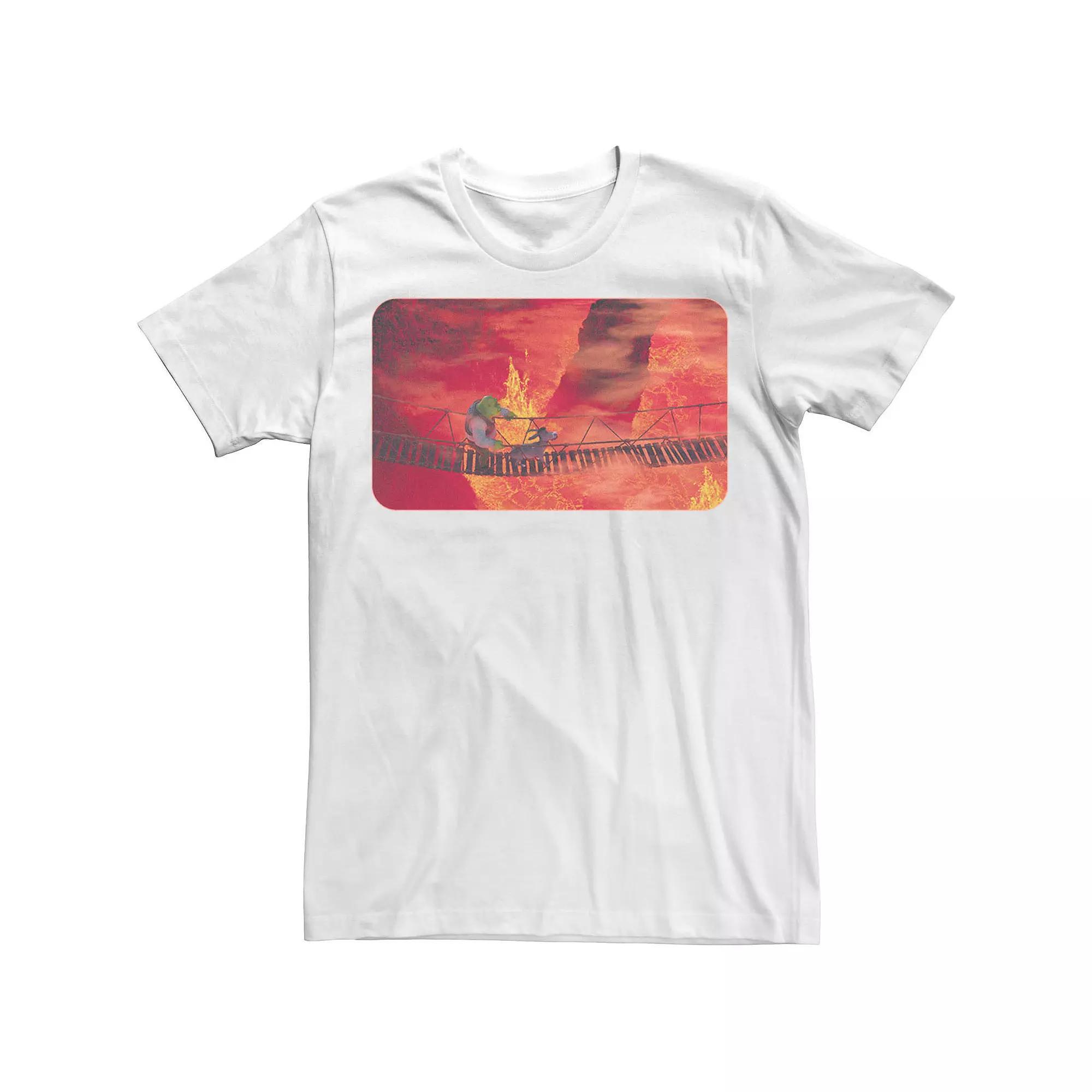 Men's Shrek Franchise Shrek Mondays Poster Tee, Size: Medium, White Product Image