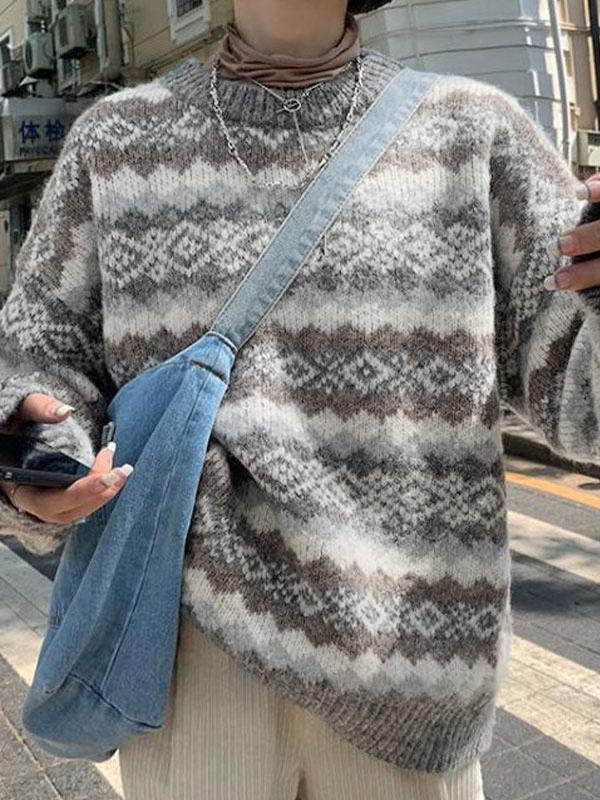 Christmas Jacquard Knit Sweater Product Image
