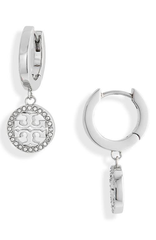 Womens Miller Silvertone & Glass Crystal Huggie Hoop Earrings Product Image