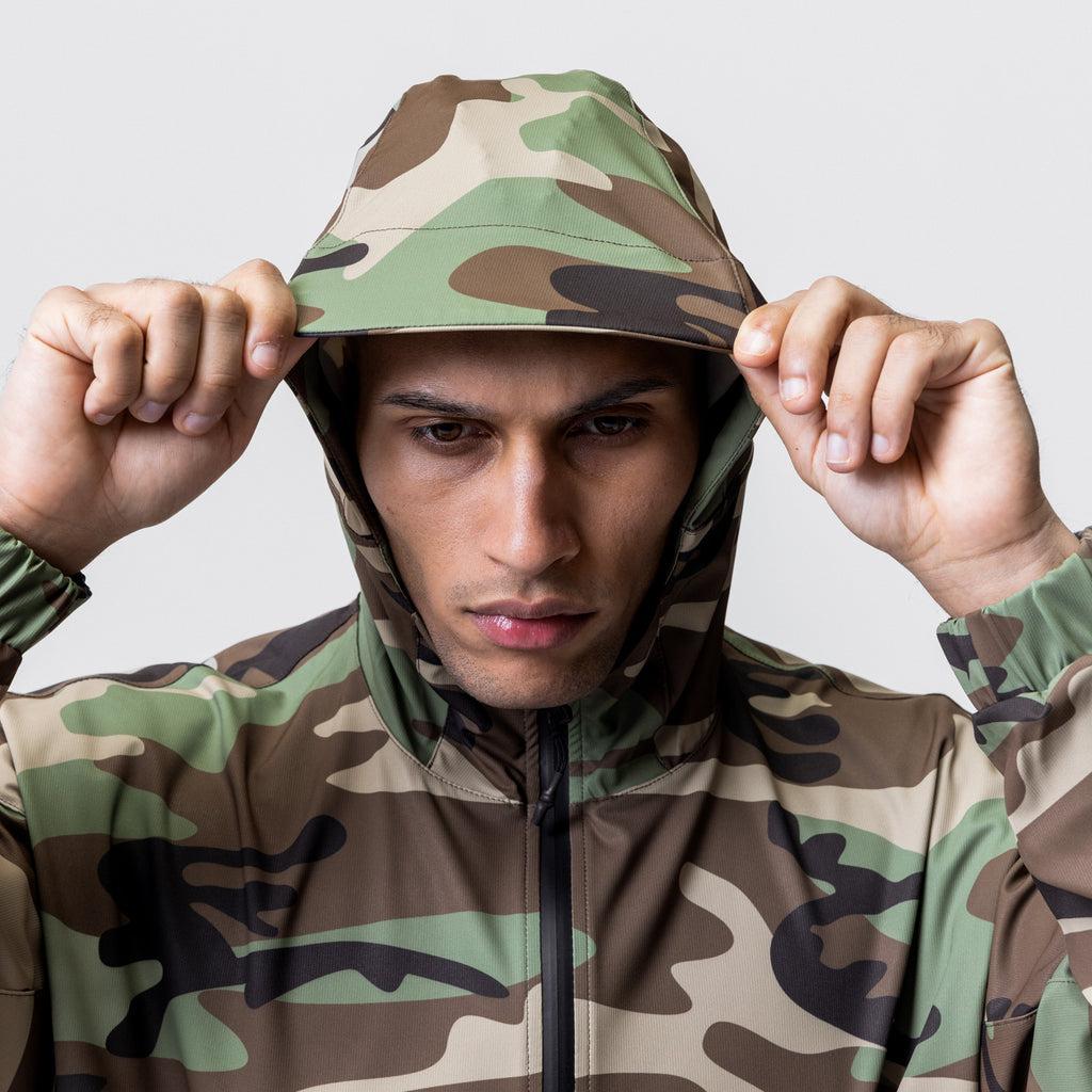 0717. Weather-Ready Anorak Jacket  - Woodland Camo Product Image