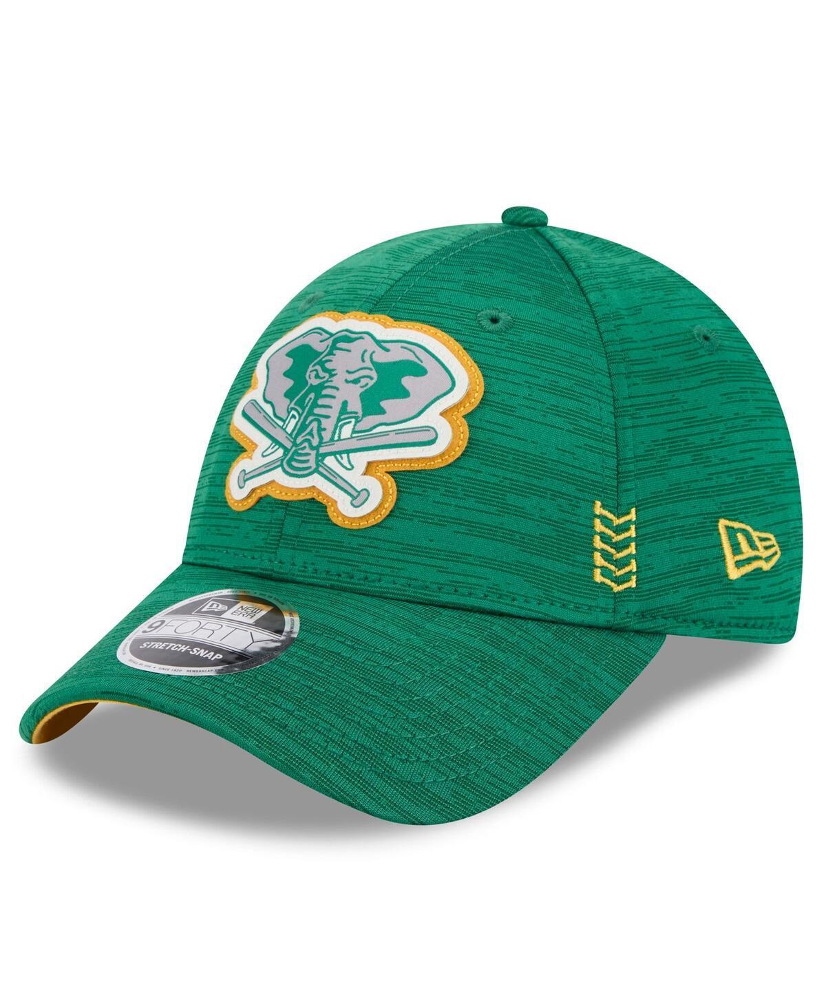 Men's New Era  Green Oakland Athletics 2024 Clubhouse 9FORTY Adjustable Hat Product Image