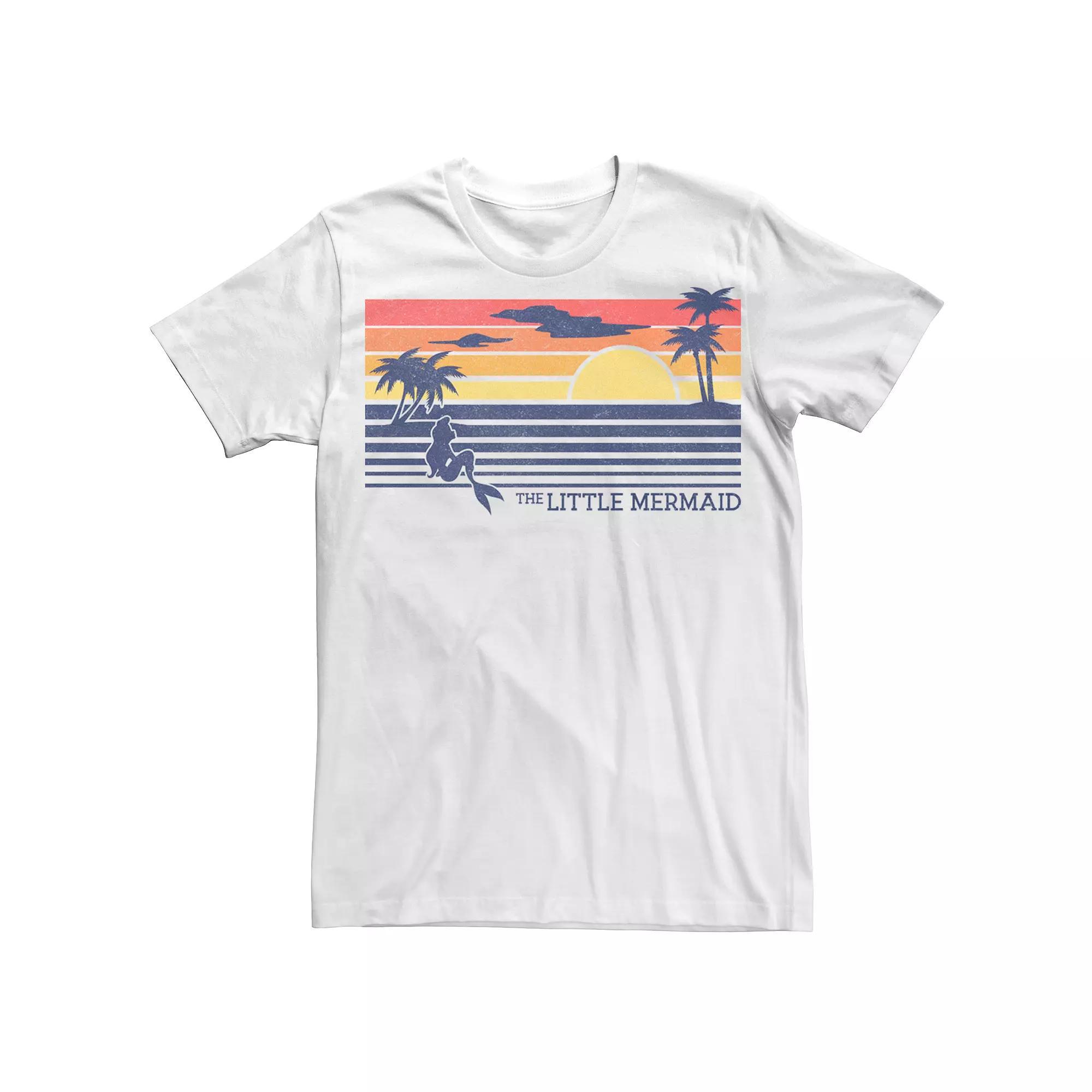 Men's The Little Mermaid Graphic Tee, Size: XL, White Product Image