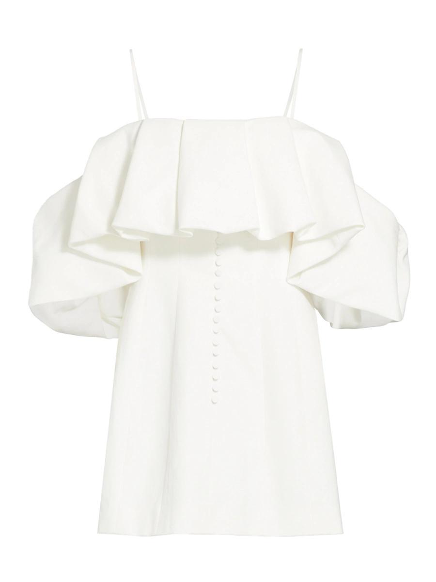 Womens Puffed Off-The-Shoulder Minidress Product Image