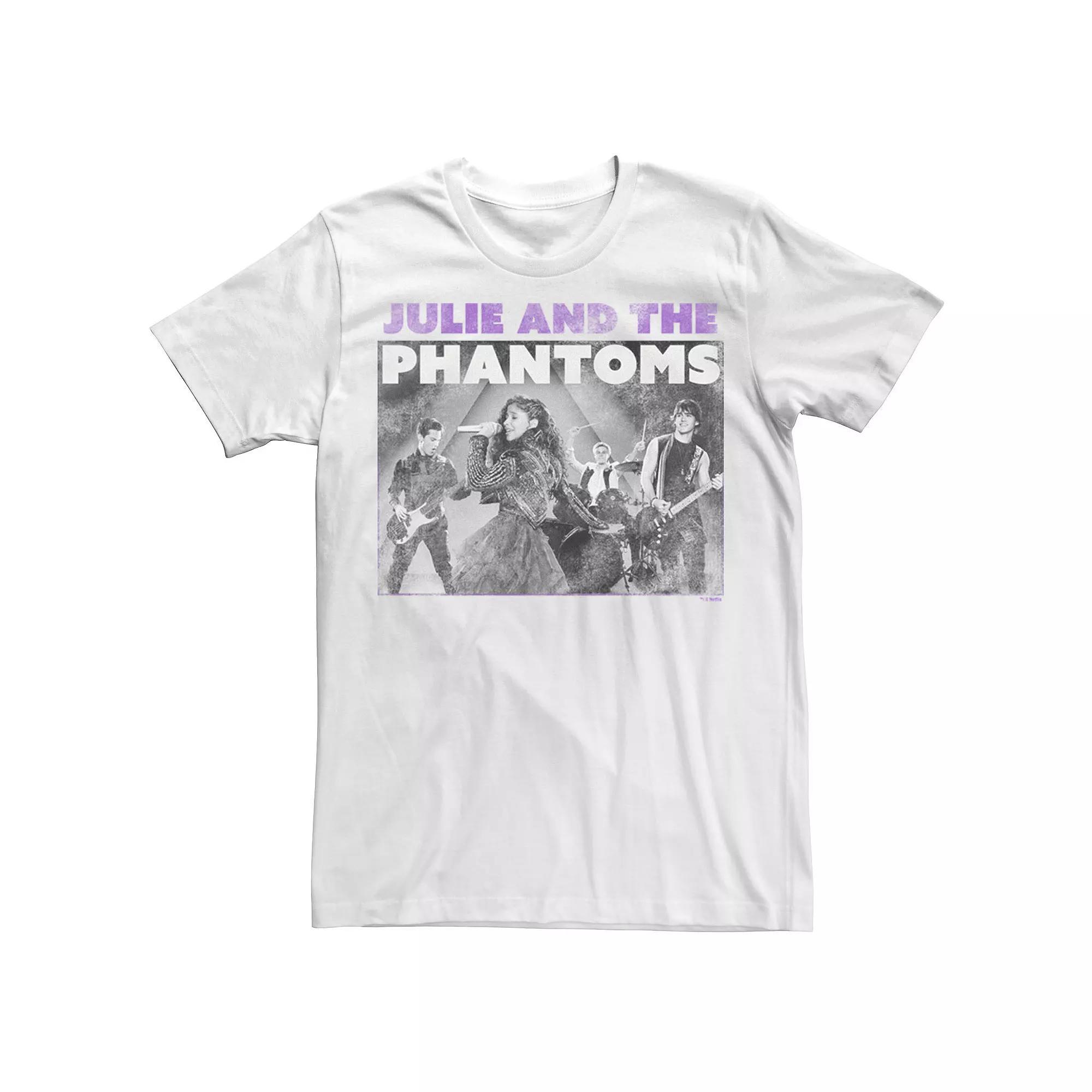 Men's Julie And The Phantoms Julie Band Gig Poster Tee, Size: Medium, White Product Image